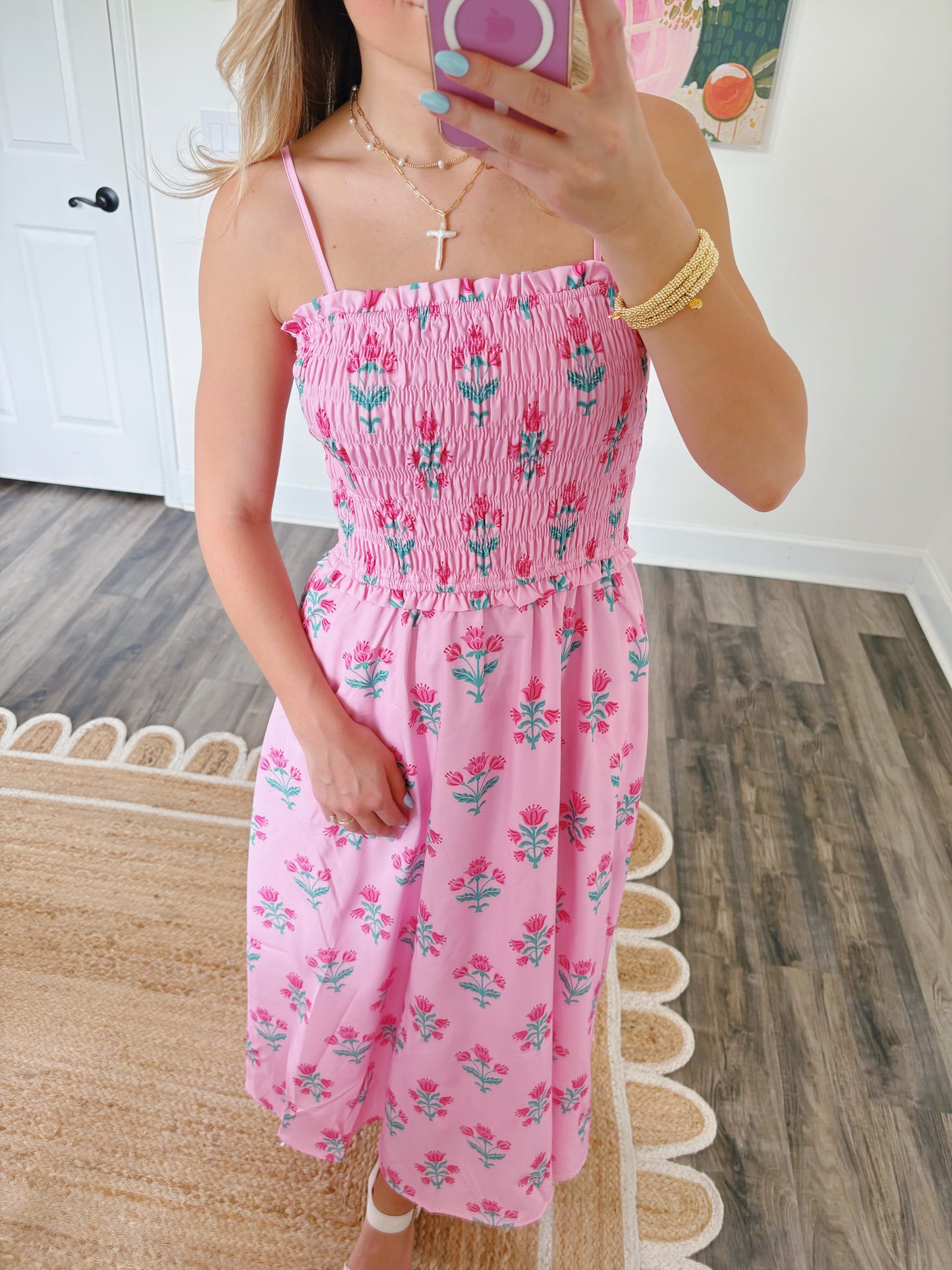 Pink Tulip Maxi Dress