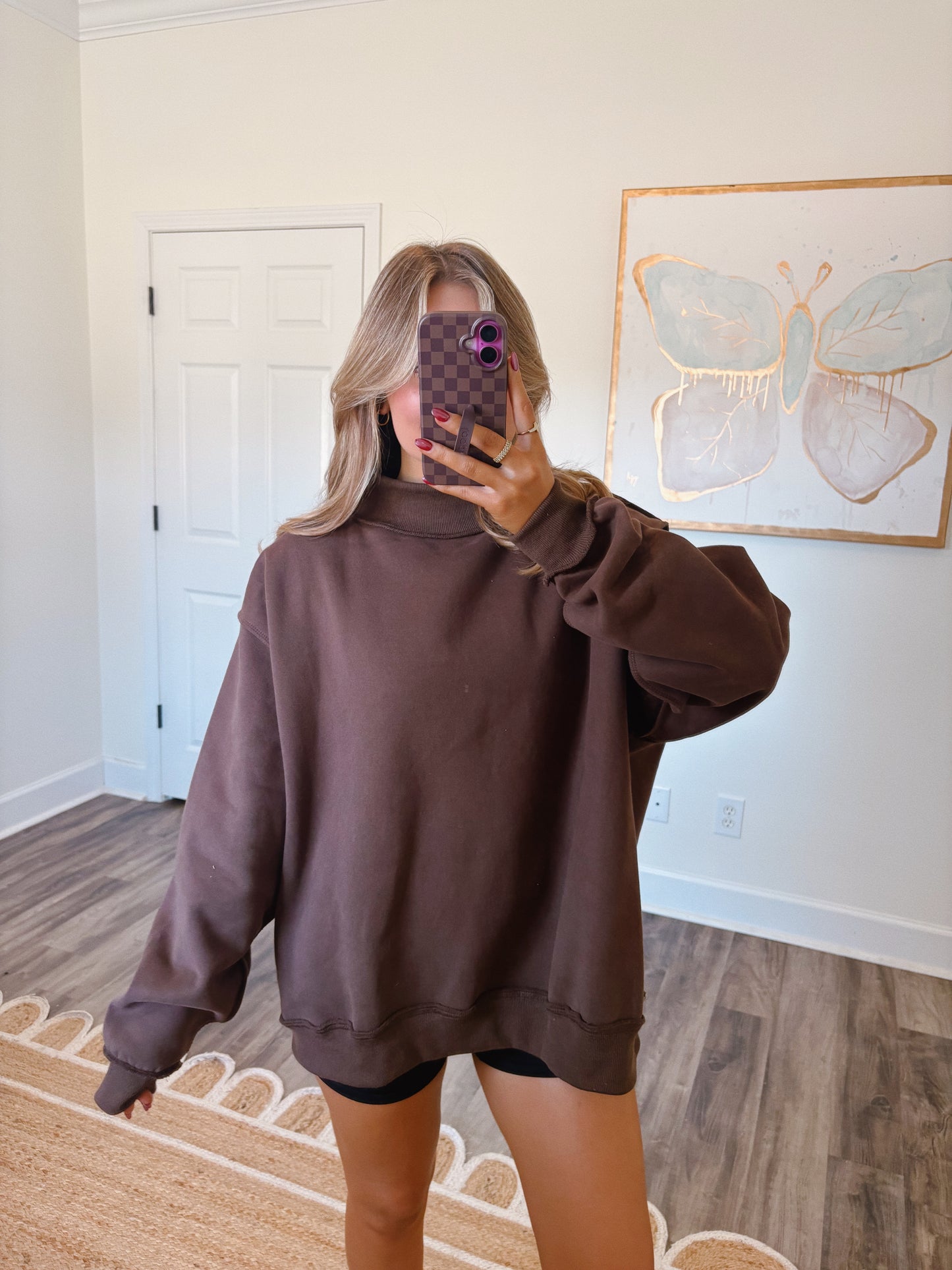 Cozy Days Chocolate Mockneck (PREORDER: ships mid november)