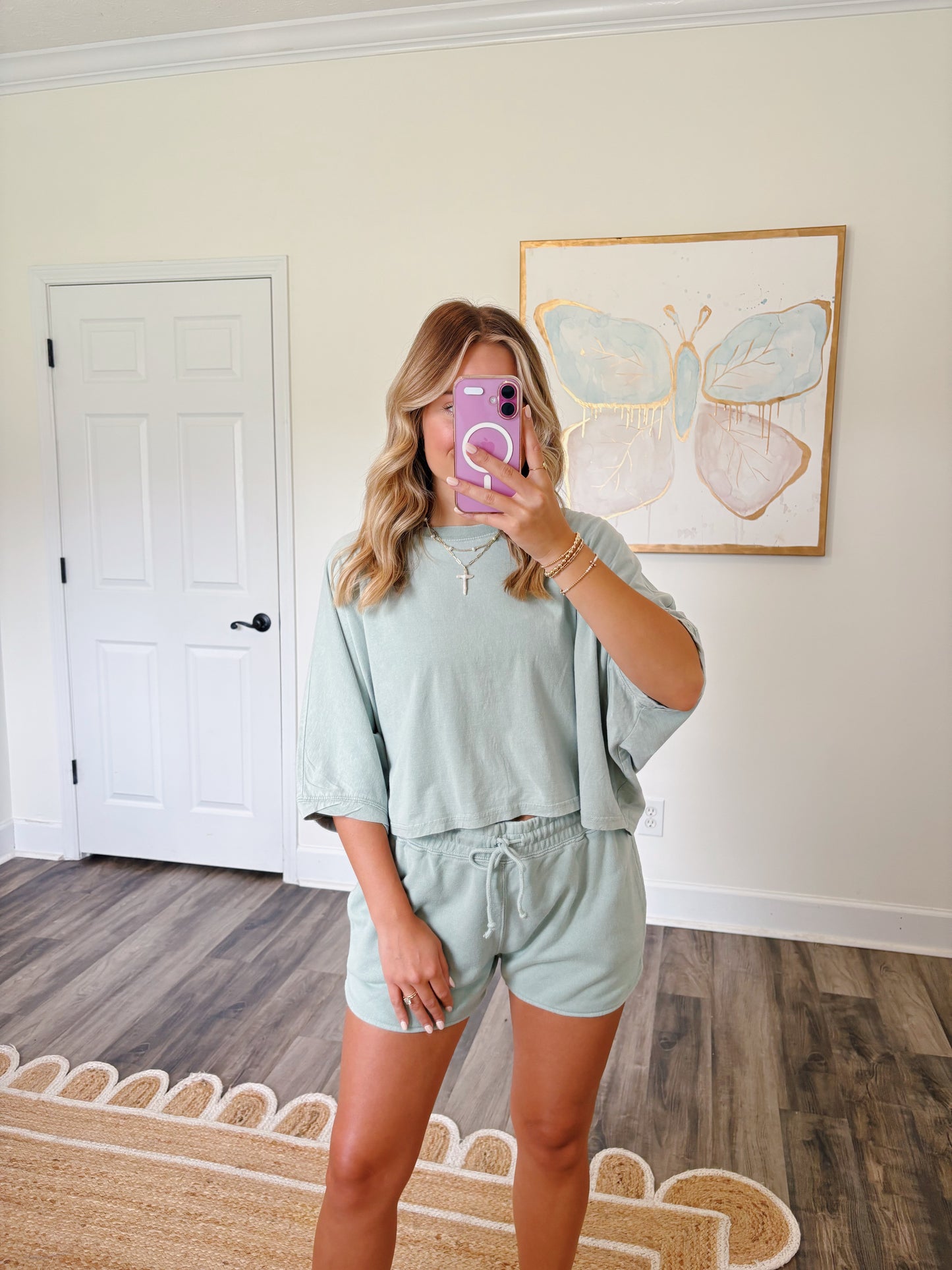 Sage Green Short Set