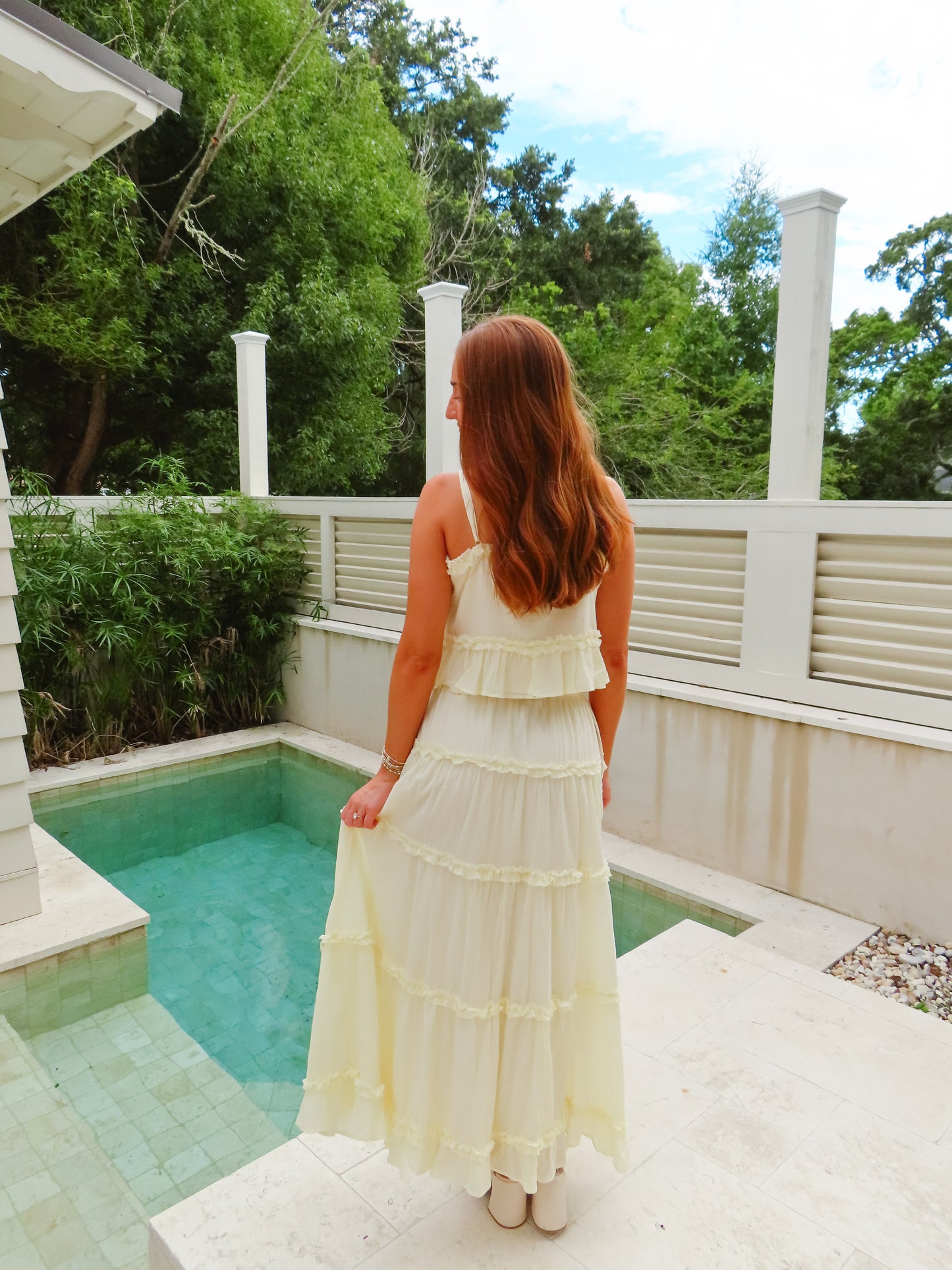 Olivia Maxi Skirt Set in Yellow
