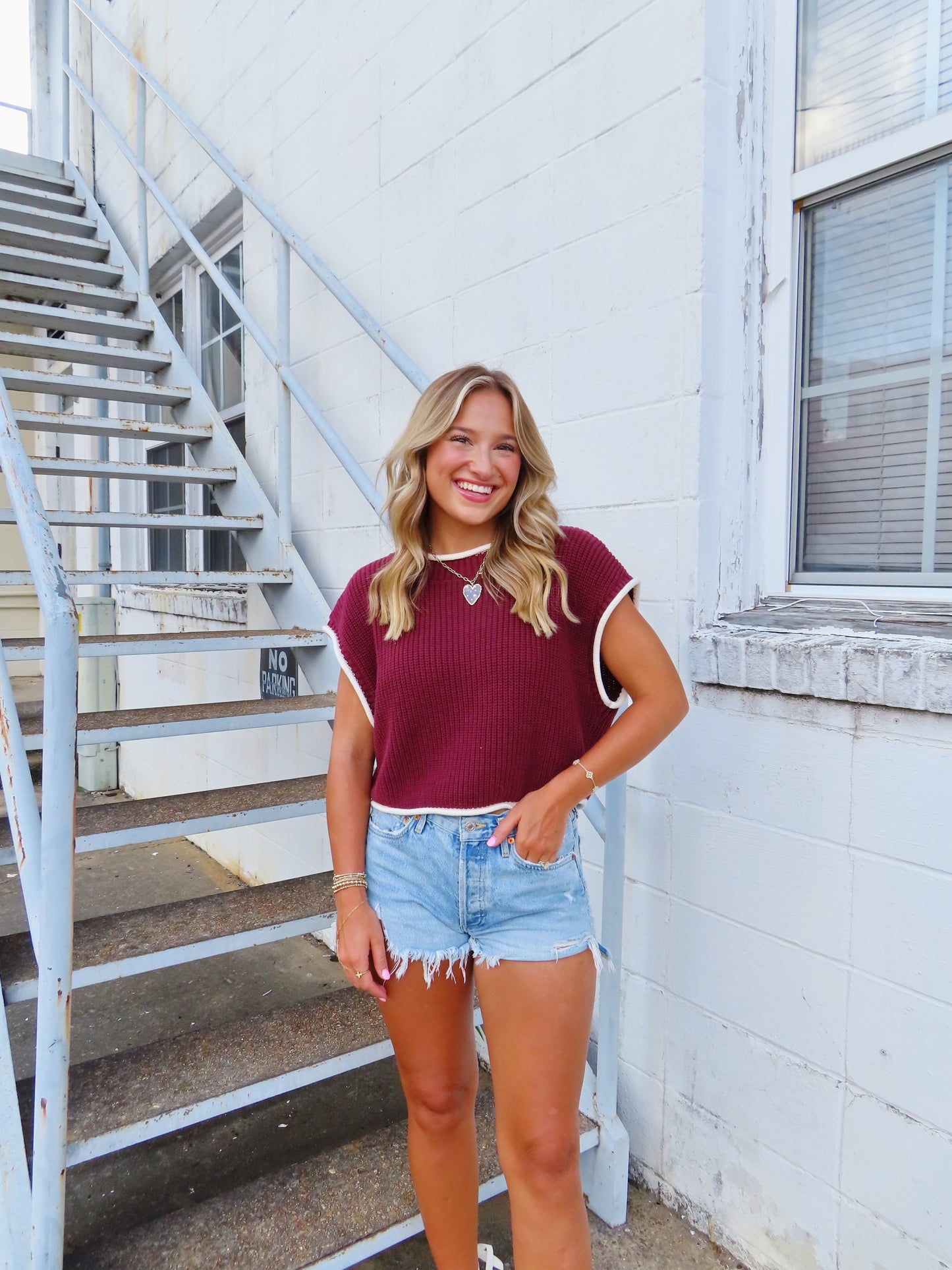 Maroon Sweater Vest