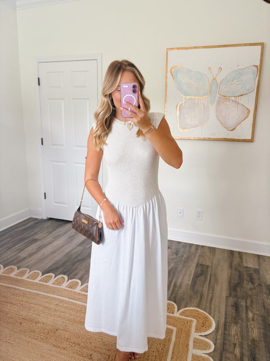 Neutral Girl Dropwaist Dress