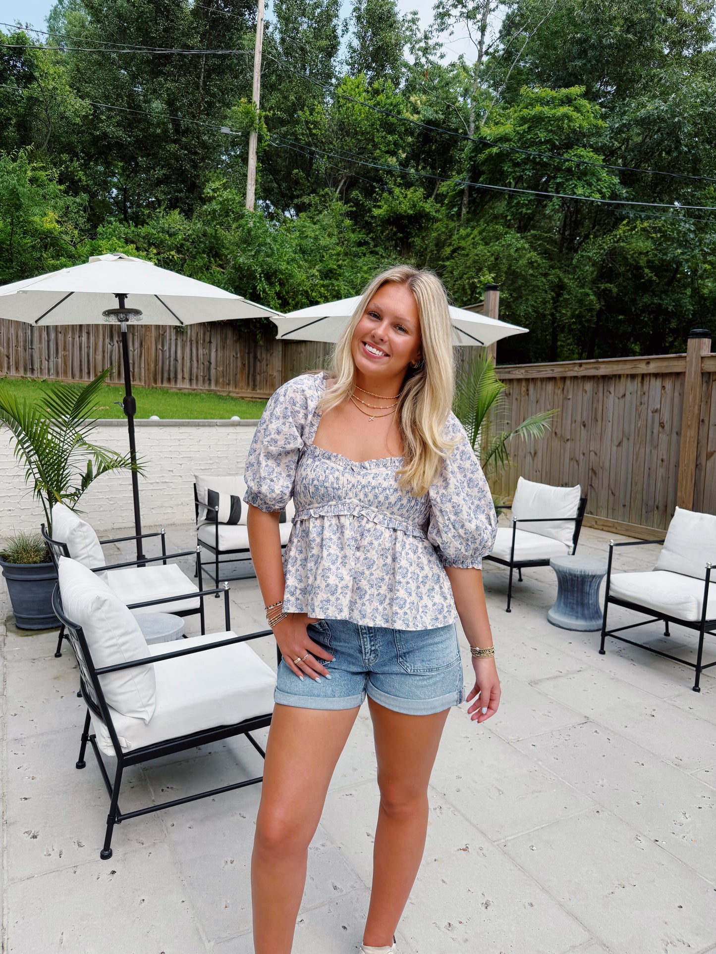 Luna Puff Sleeve Top