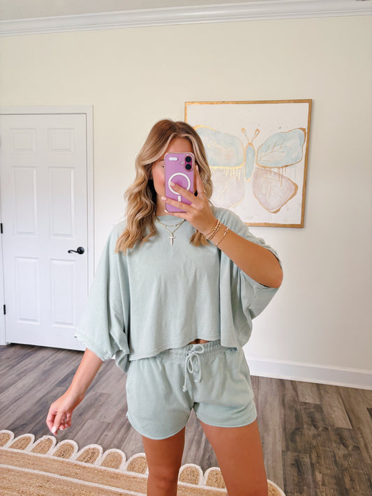 Sage Green Short Set
