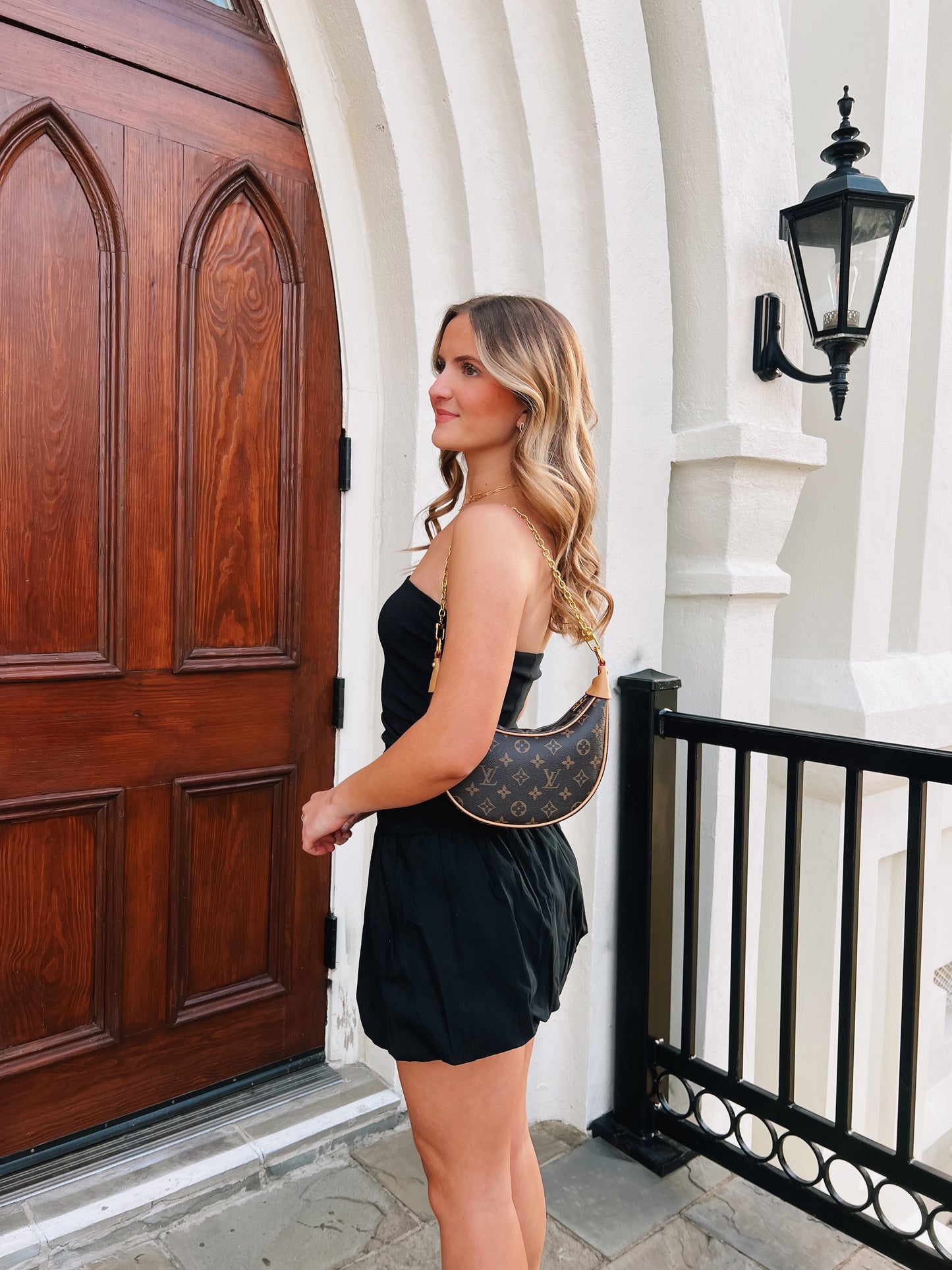 Black Bubble Mini Dress