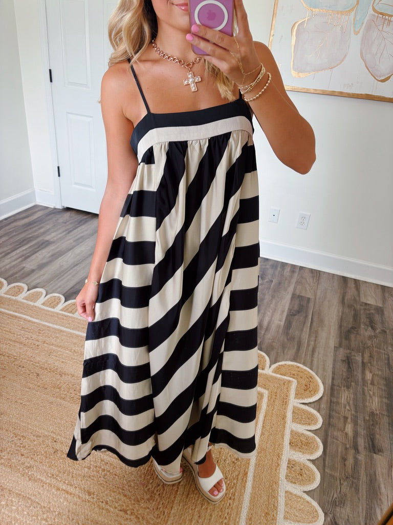 Earn Your Stripes Maxi Dress