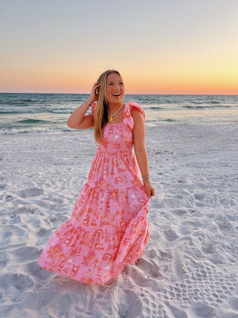 Pink Paradise Maxi Dress