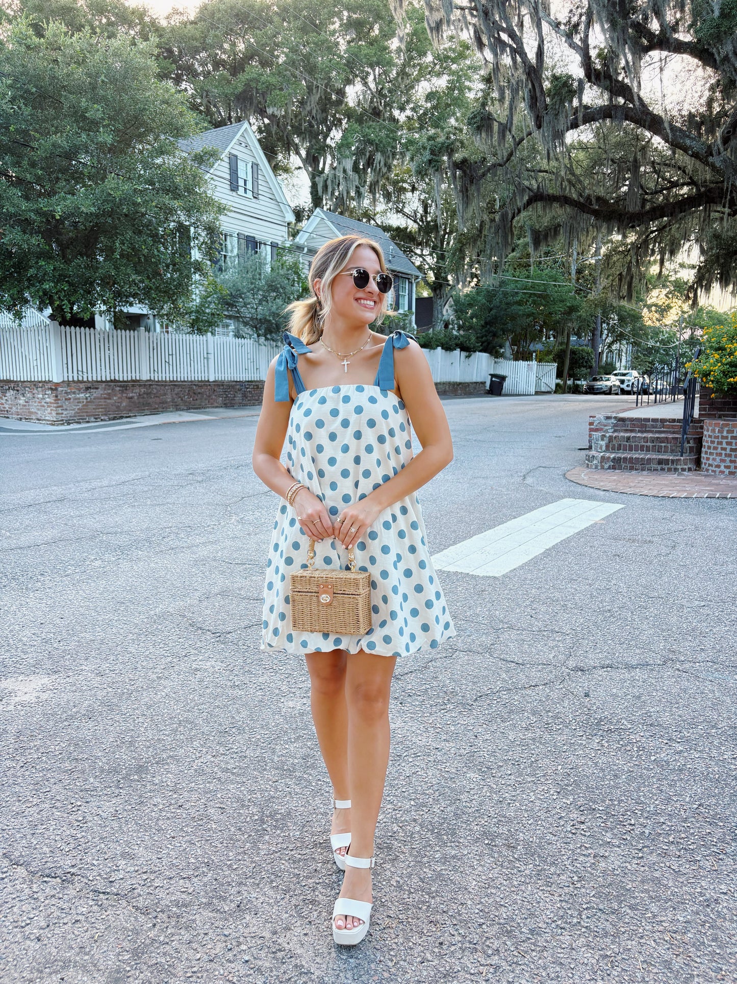 Charleston Polka Dot Bubble Dress