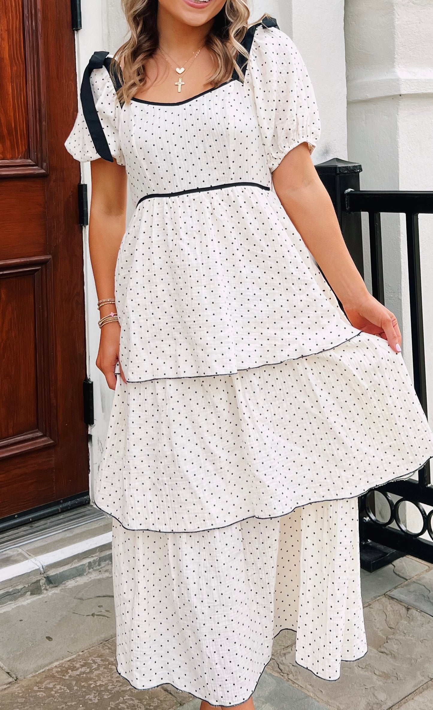 Polka Dot Midi Dress