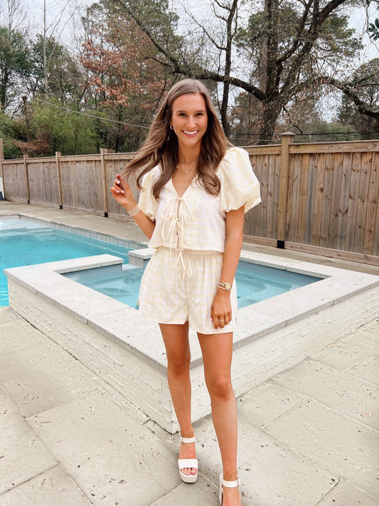 It Girl Yellow Tie Set