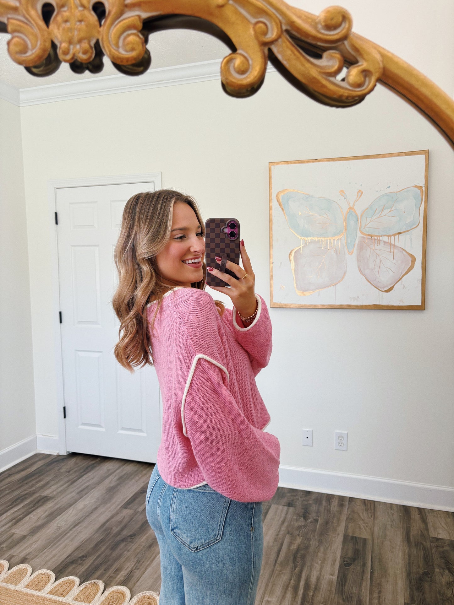 Sugar Knit Sweater in Pink
