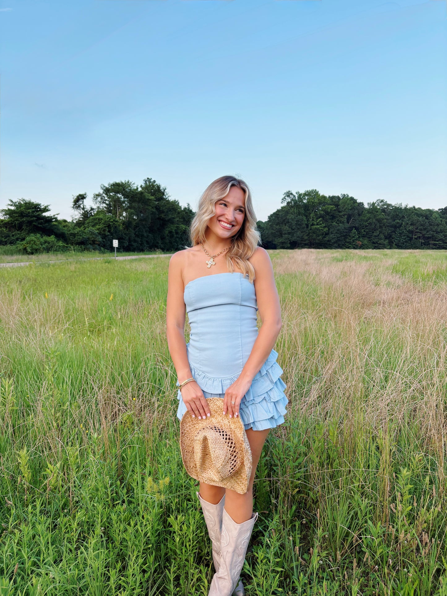 Sunday Blues Dress