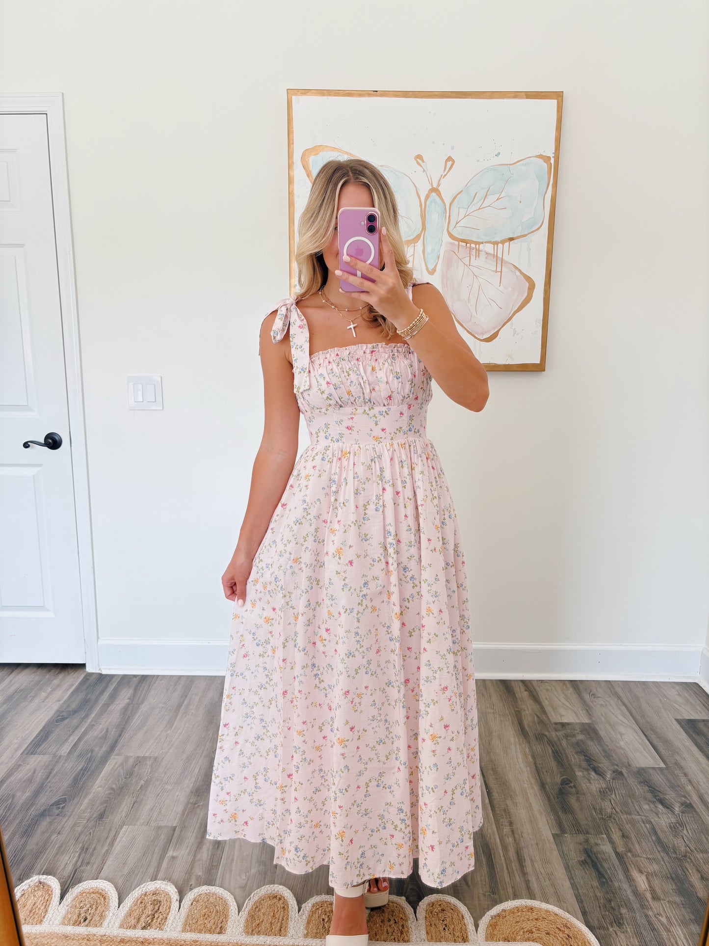 Pink Ivy Floral Dress