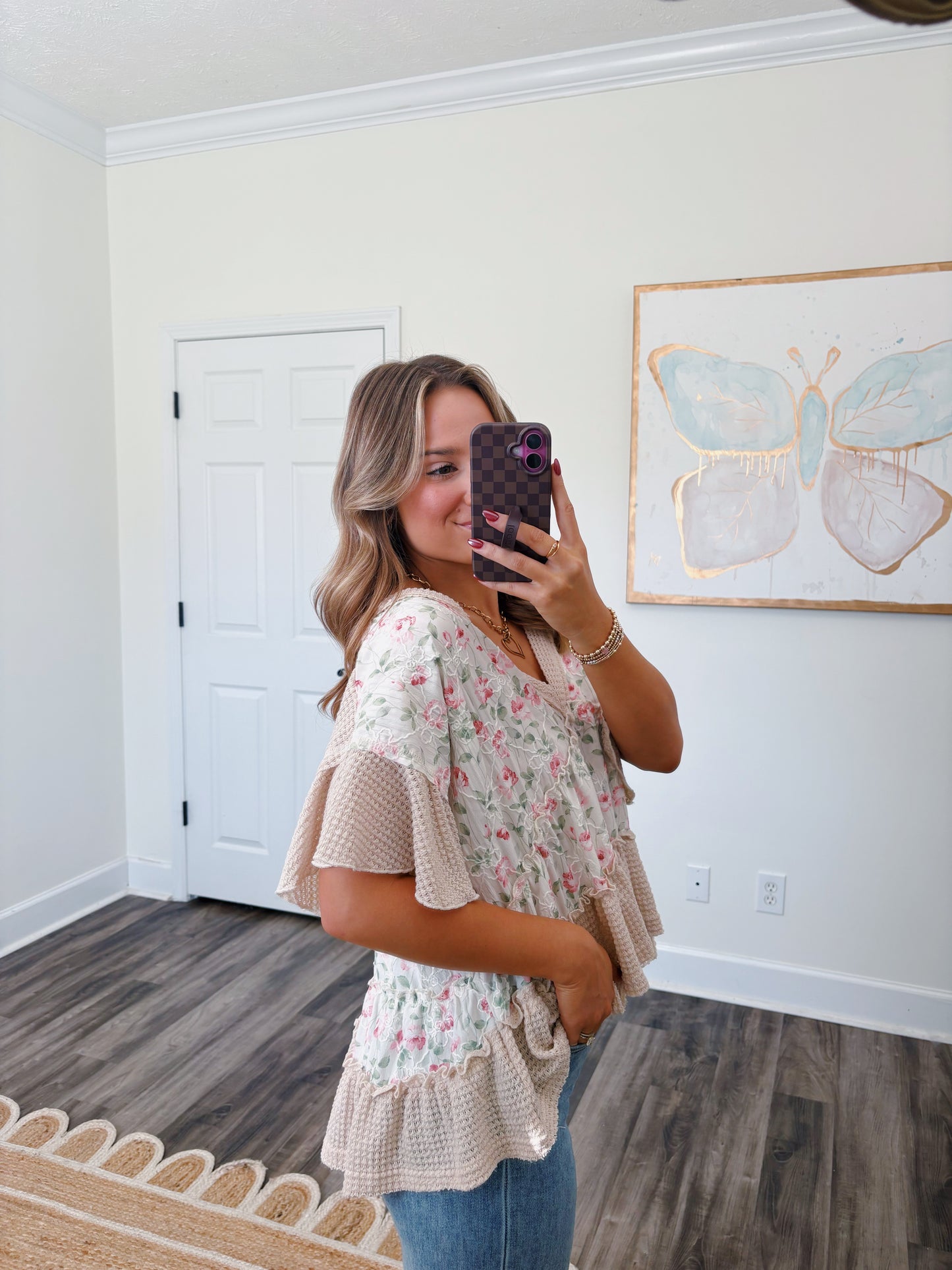 Babydoll Floral Top