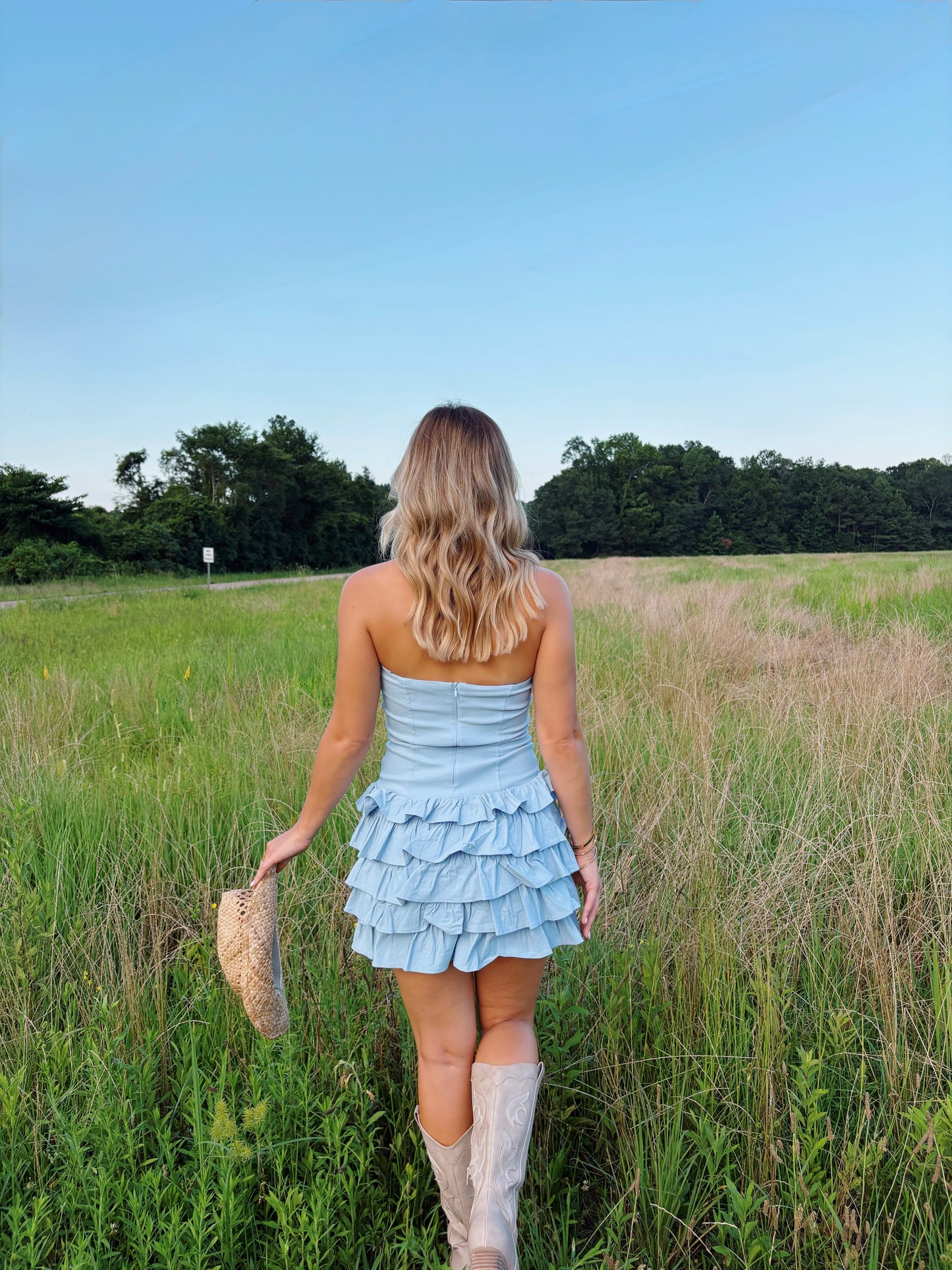 Sunday Blues Dress