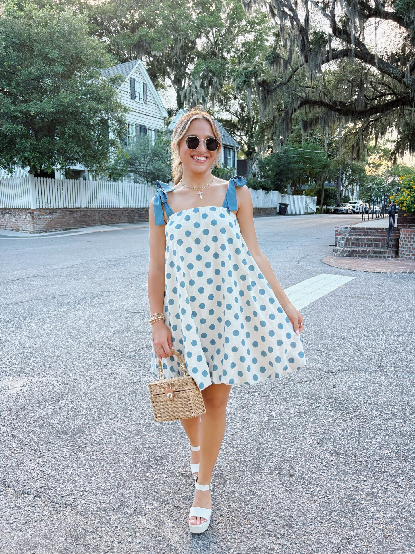 Charleston Polka Dot Bubble Dress