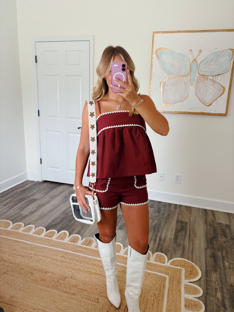 Sweet Victory Set- Maroon