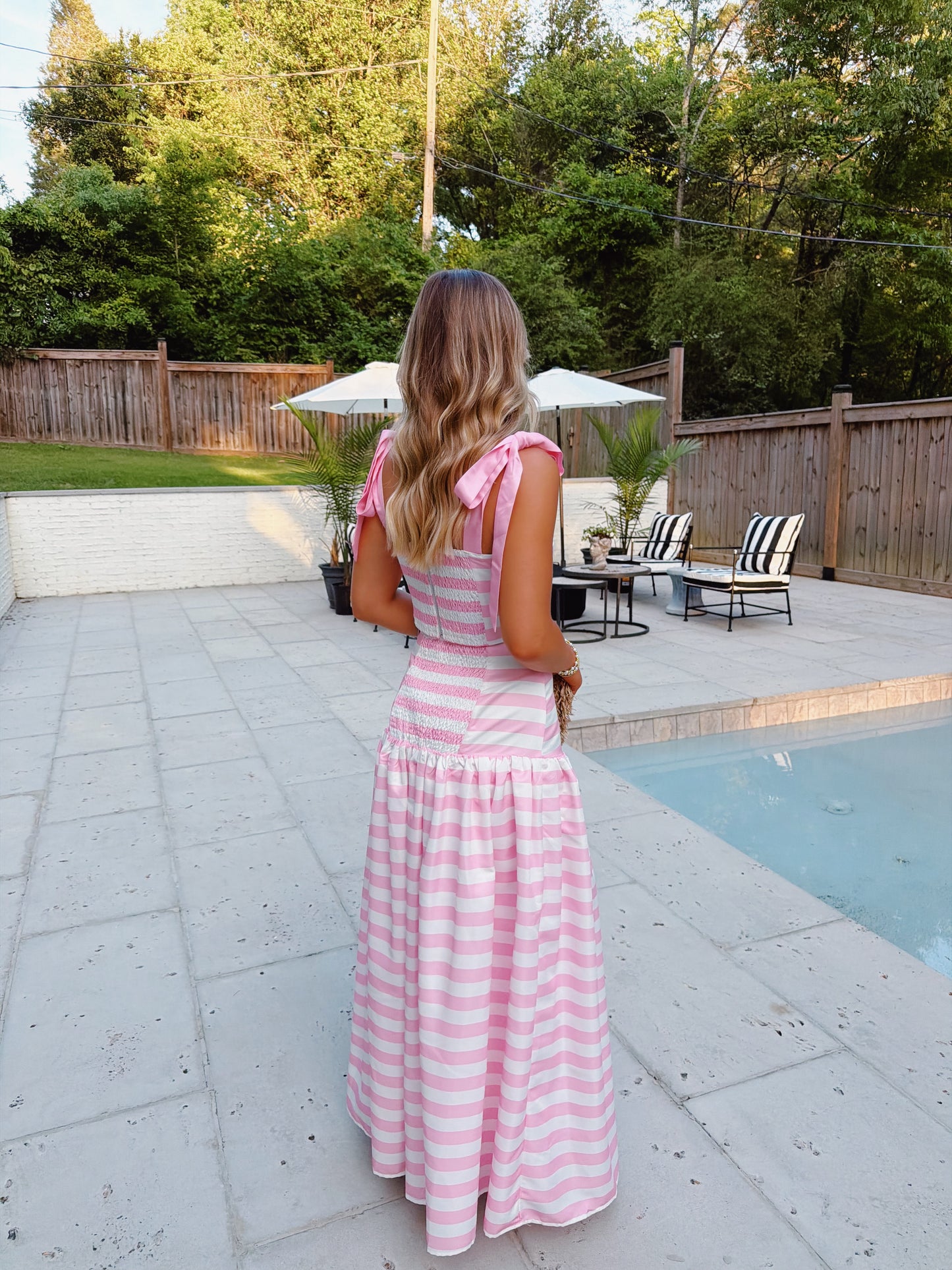 Kimmy Stripe Set Pink