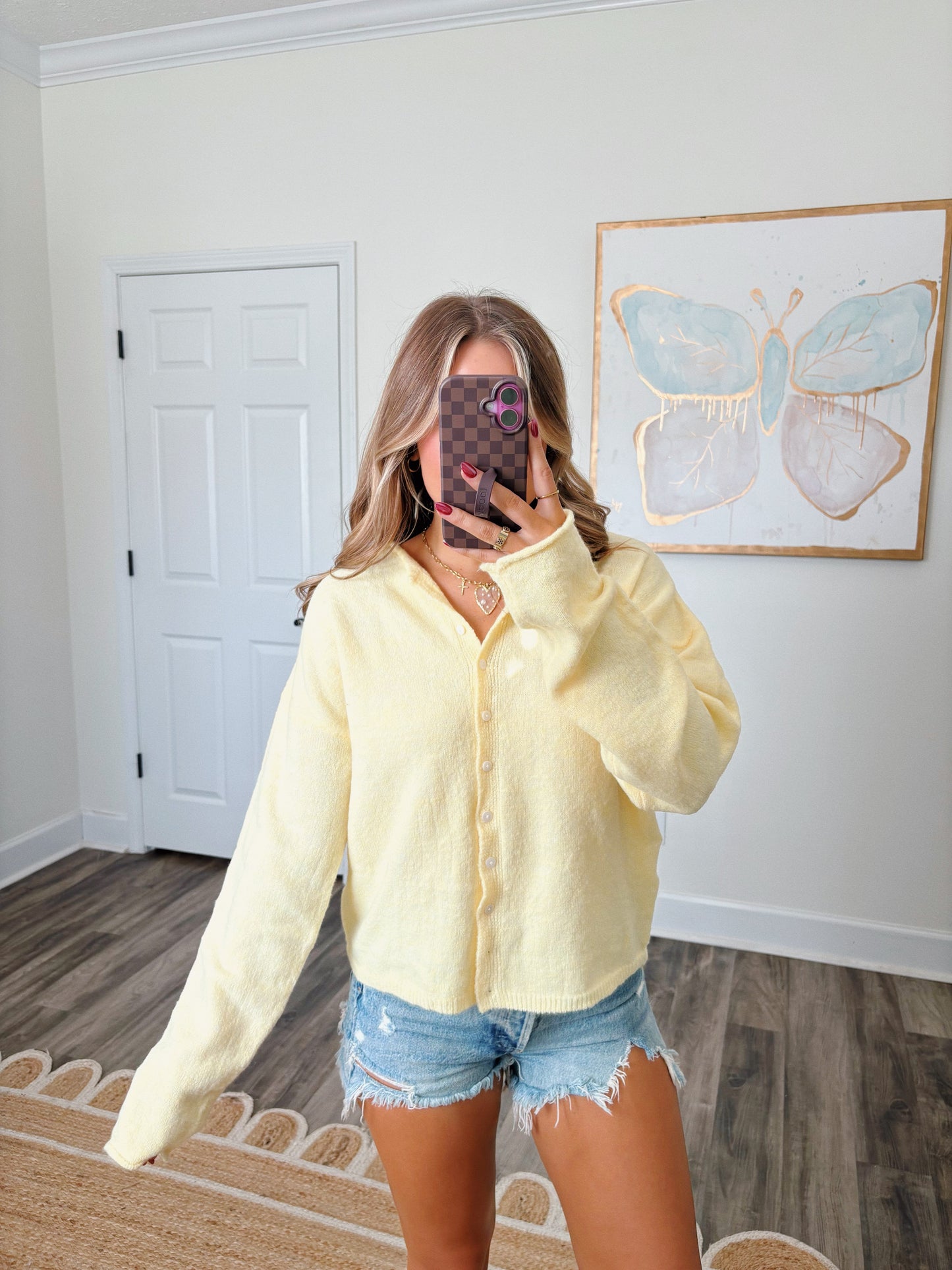 Butter Yellow Cardigan