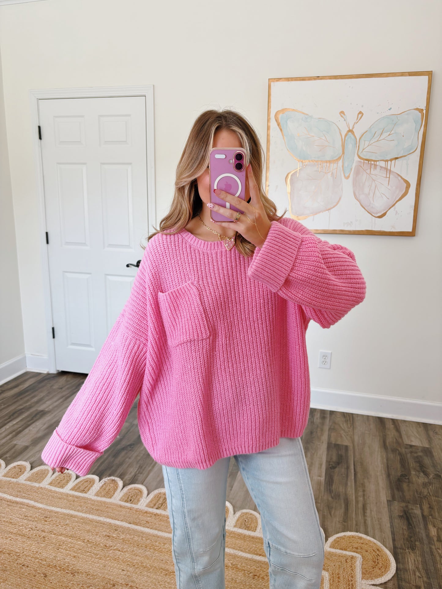 Bubble Gum Everyday Sweater