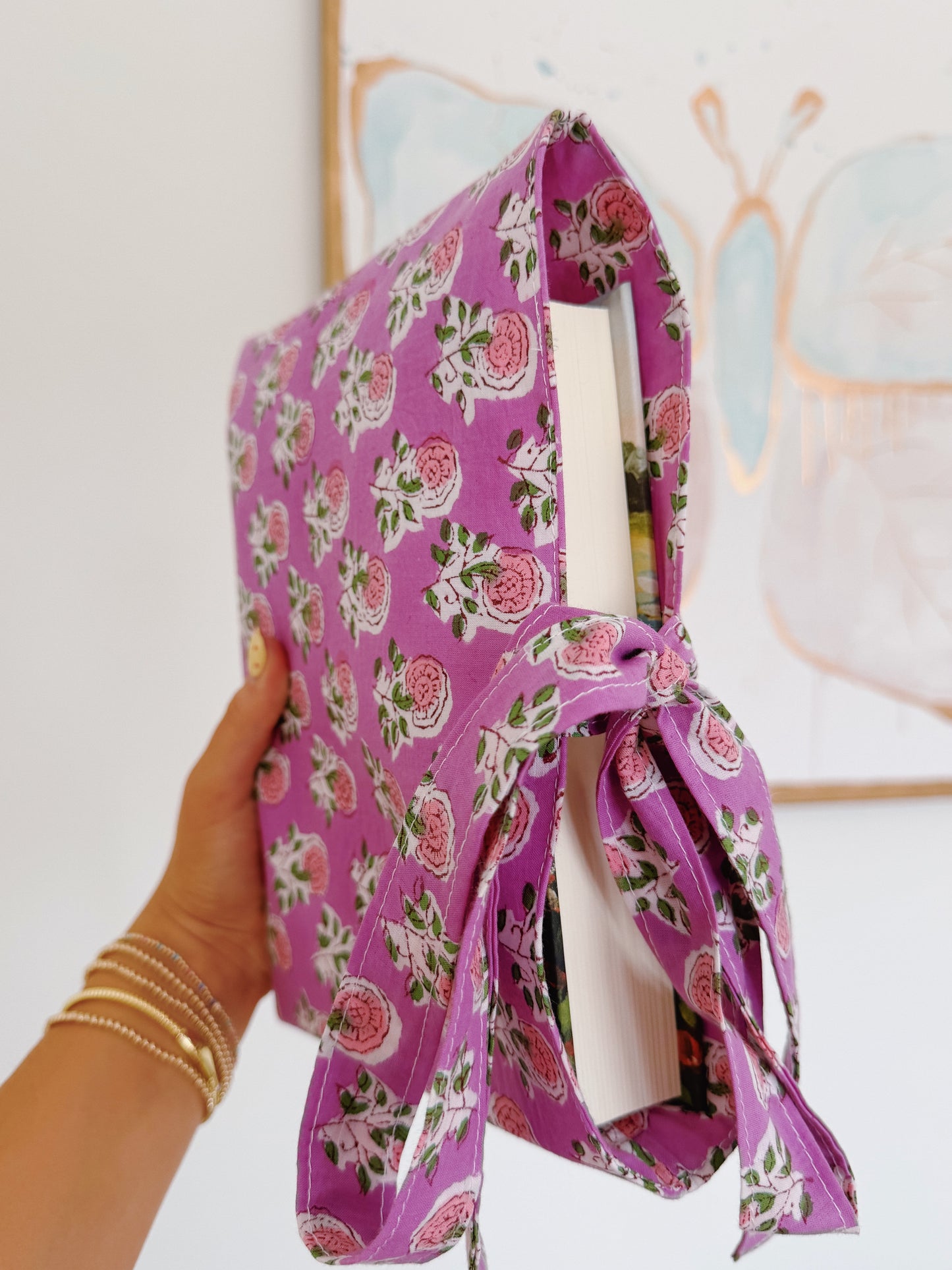 Purple Floral Bible Cover