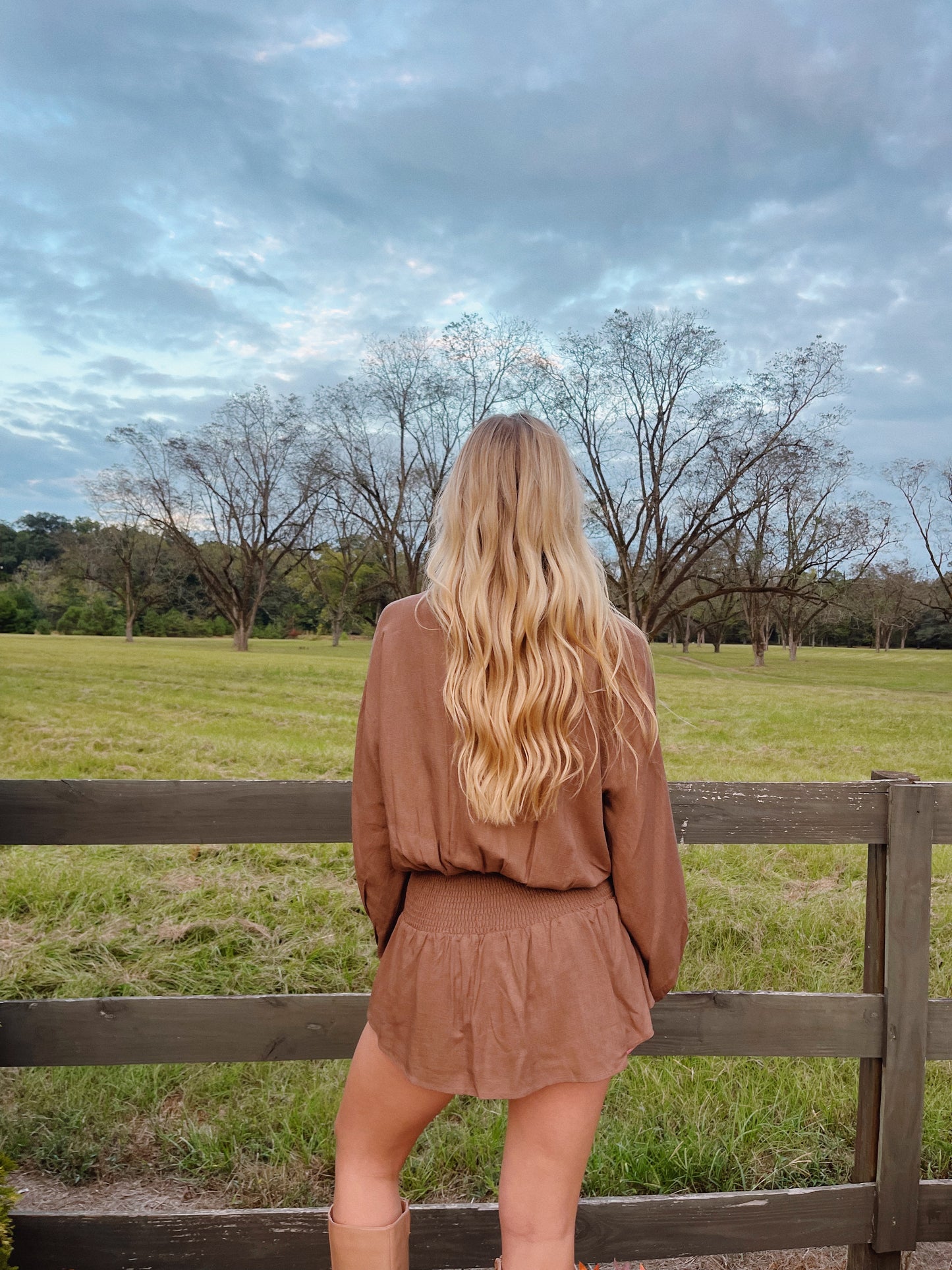 Cinnamon Dropwaist Romper