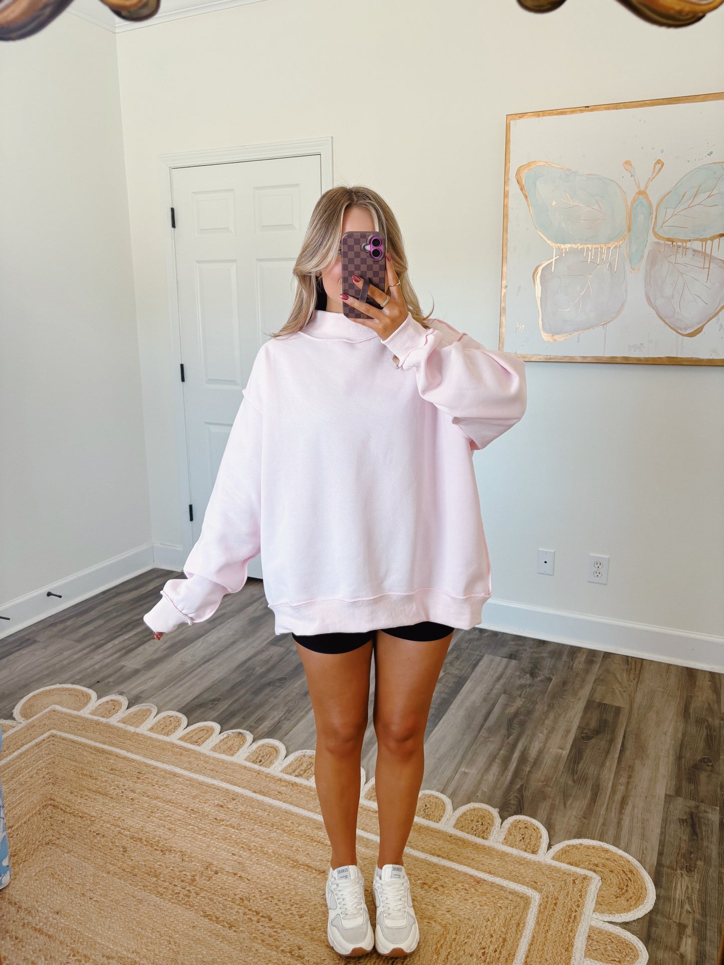 Cozy Days Pink Mockneck (PREORDER: ships mid november)