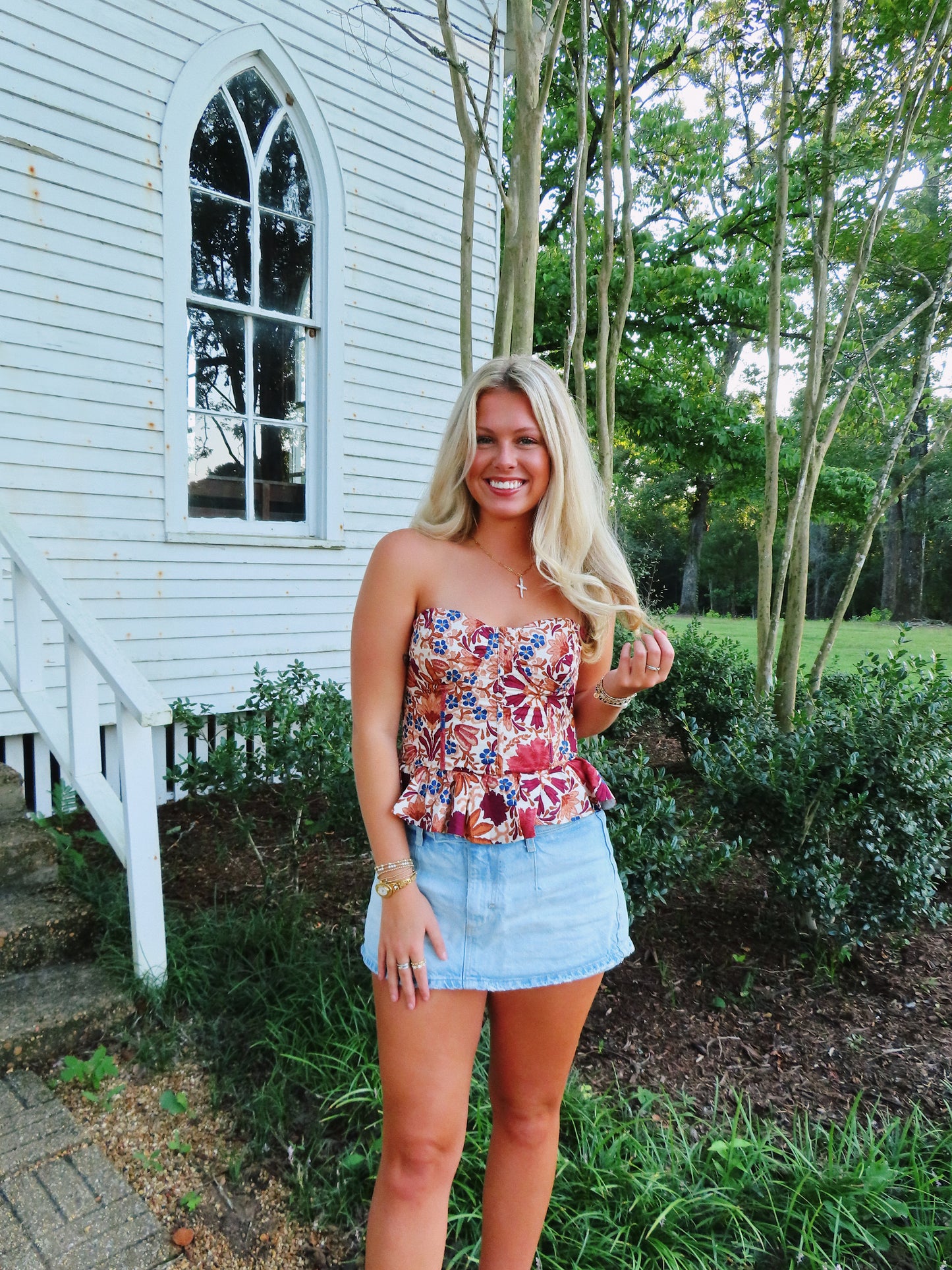 Falling For You Corset Top