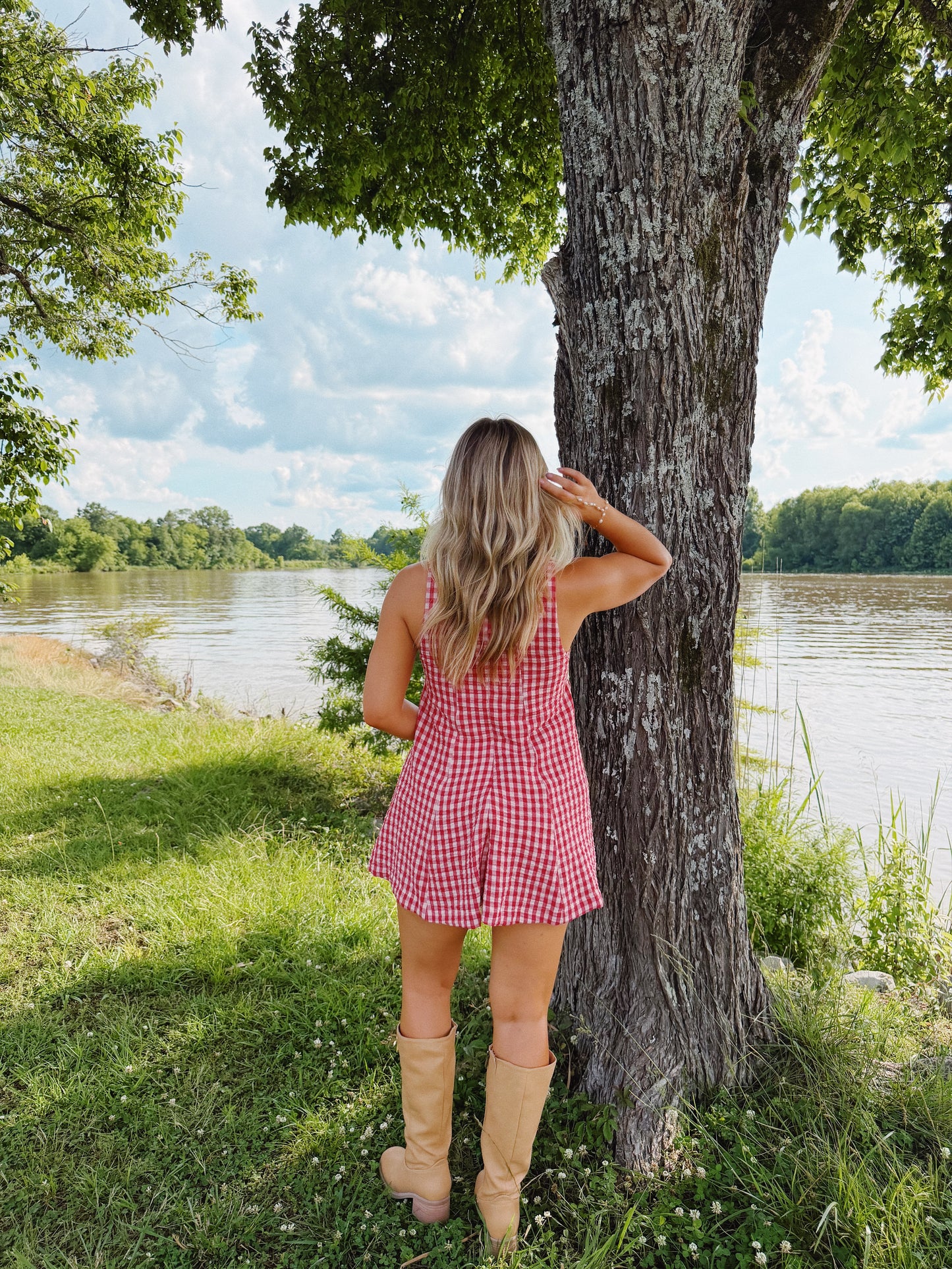 Sweet as Pie Gingham Romper