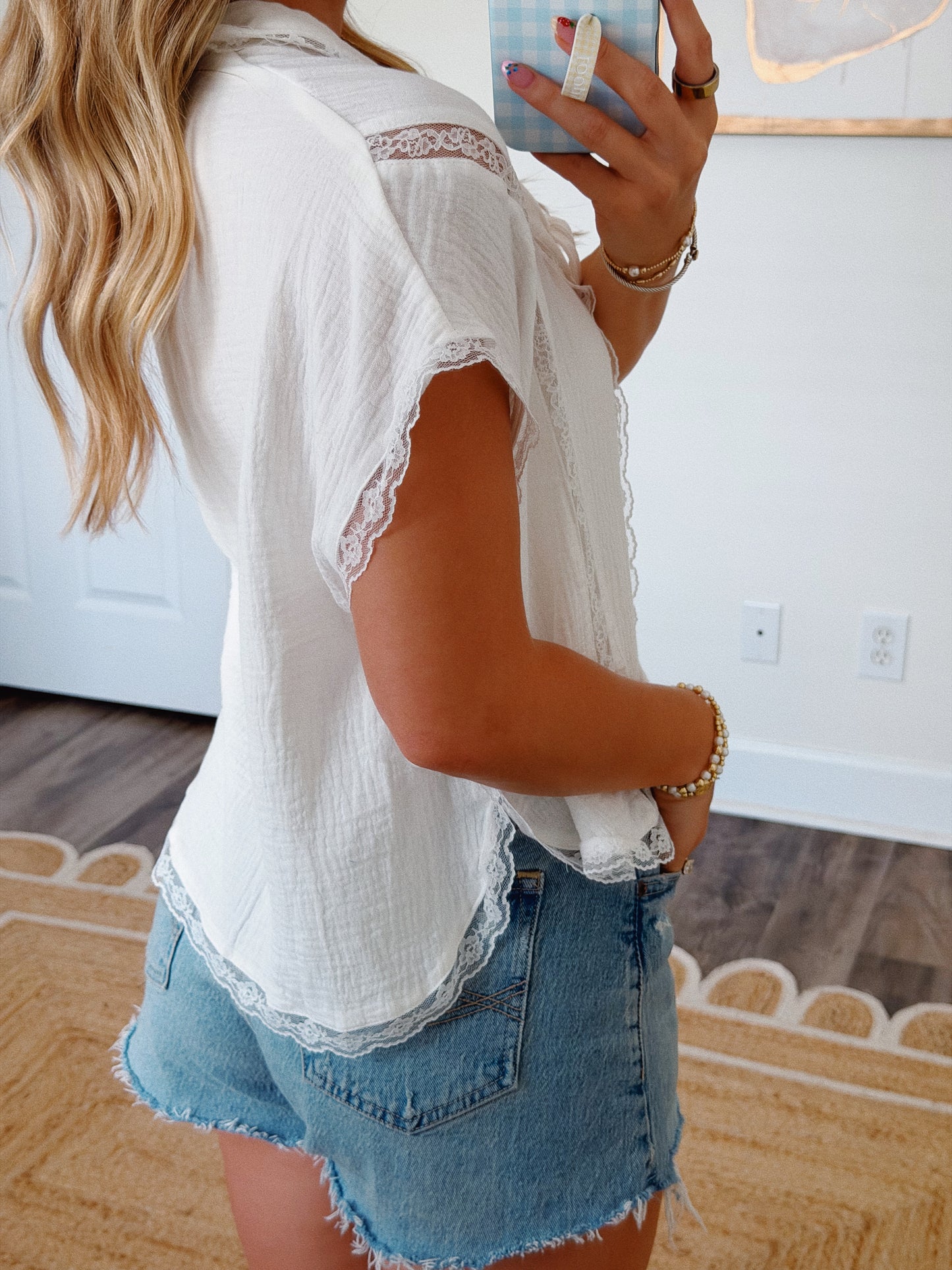 Morning Tide Gauze Top