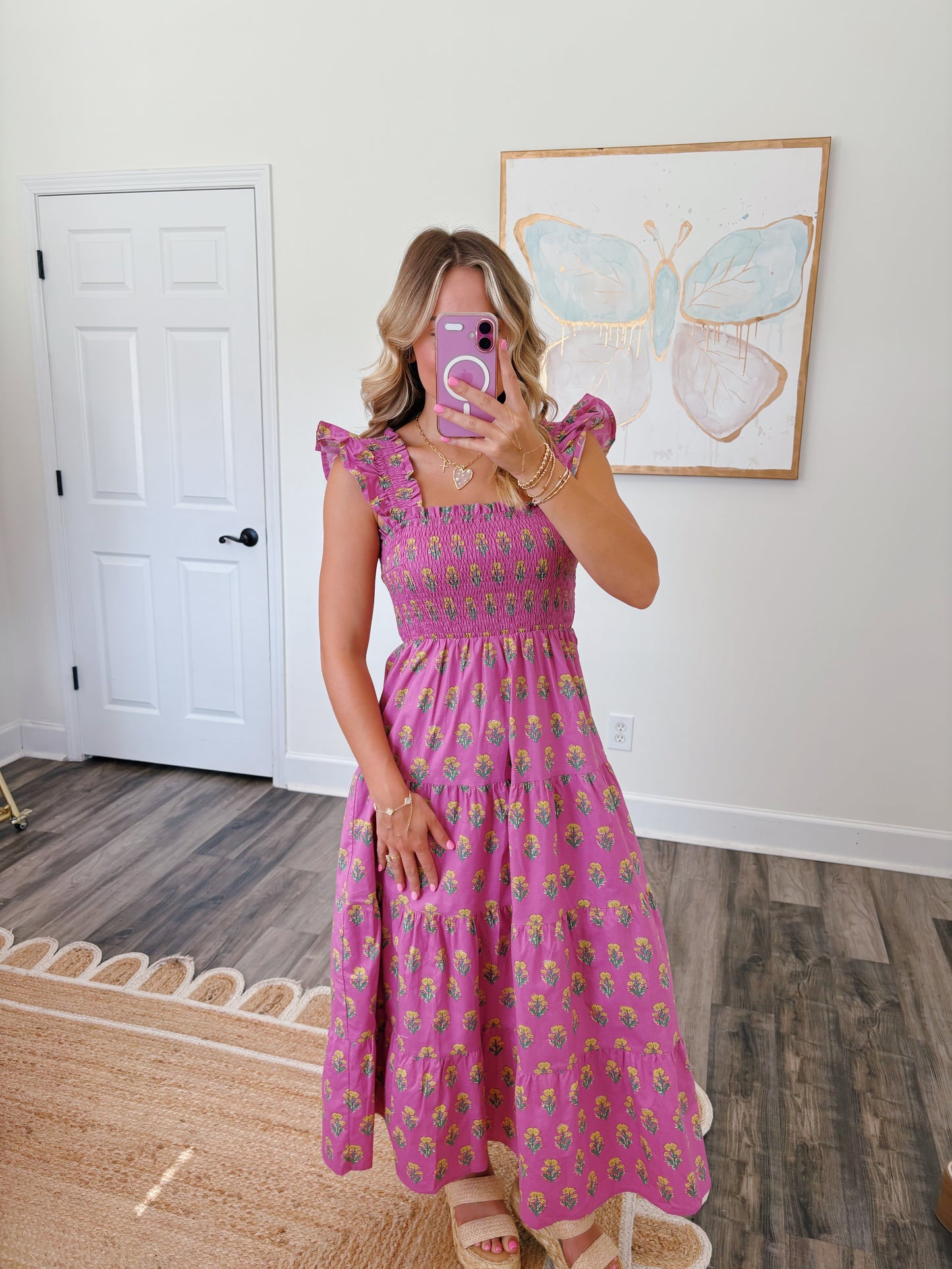 Orchid Smocked Dress