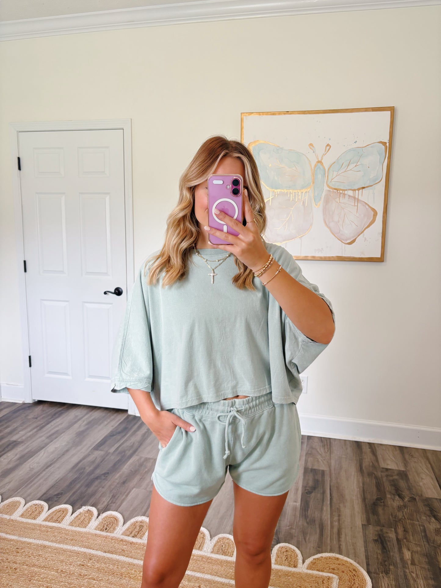 Sage Green Short Set