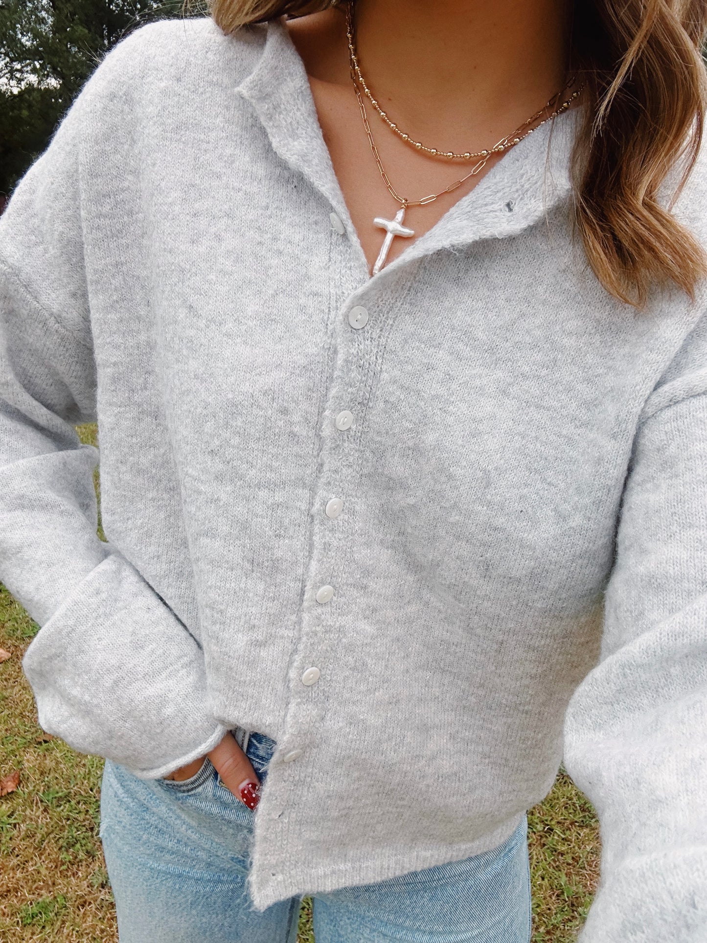 Grey Cardigan