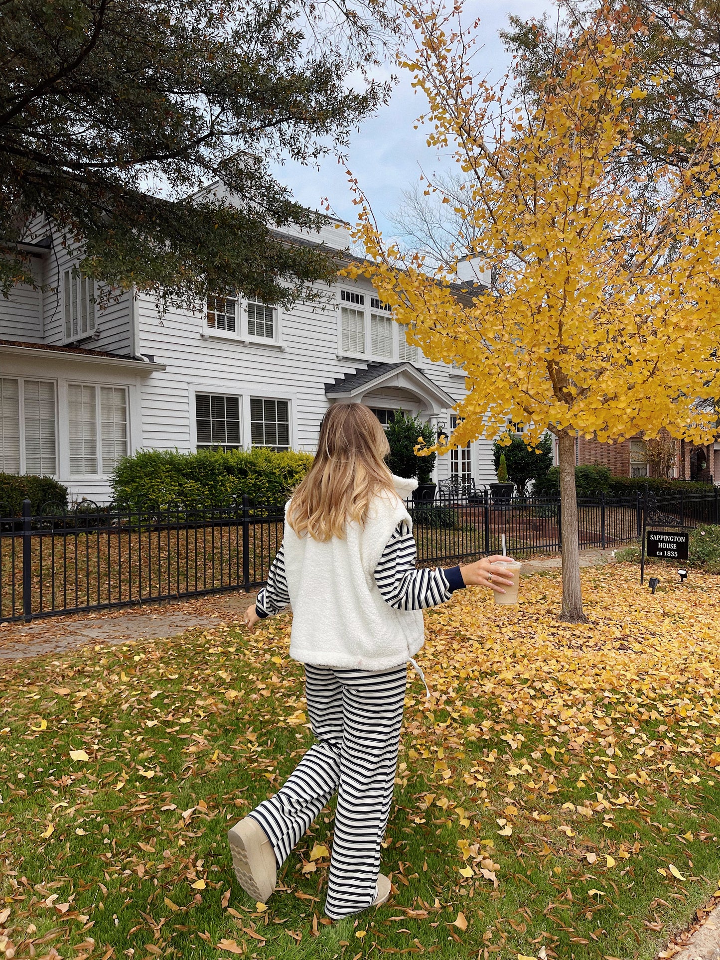 Cream Oversized Sherpa Vest
