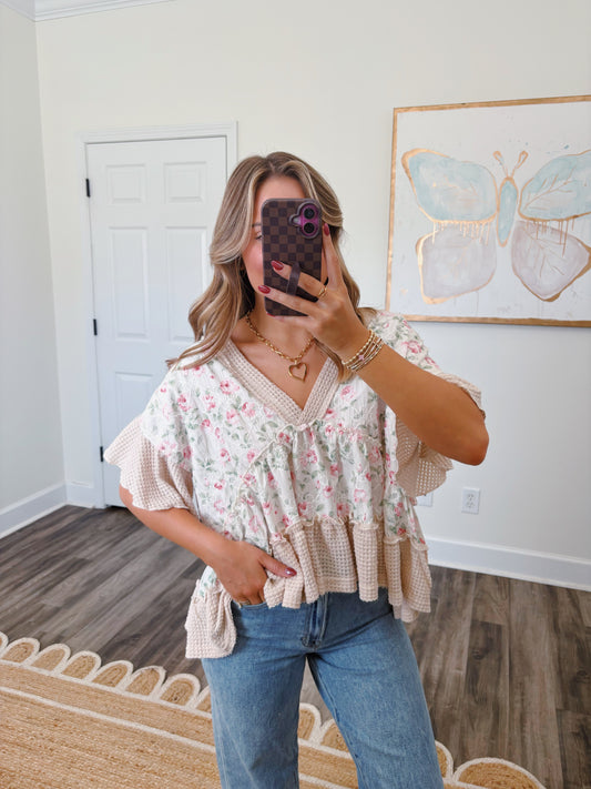 Babydoll Floral Top