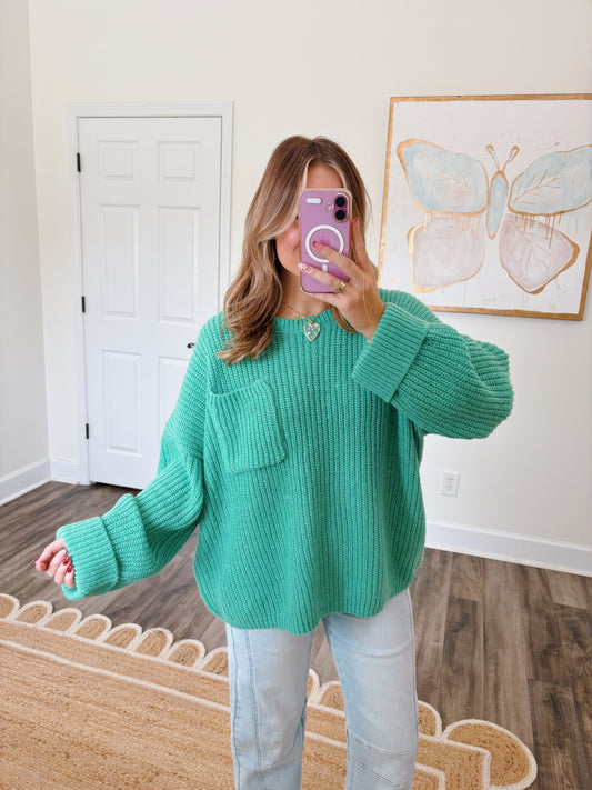 Green Apple Everyday Sweater