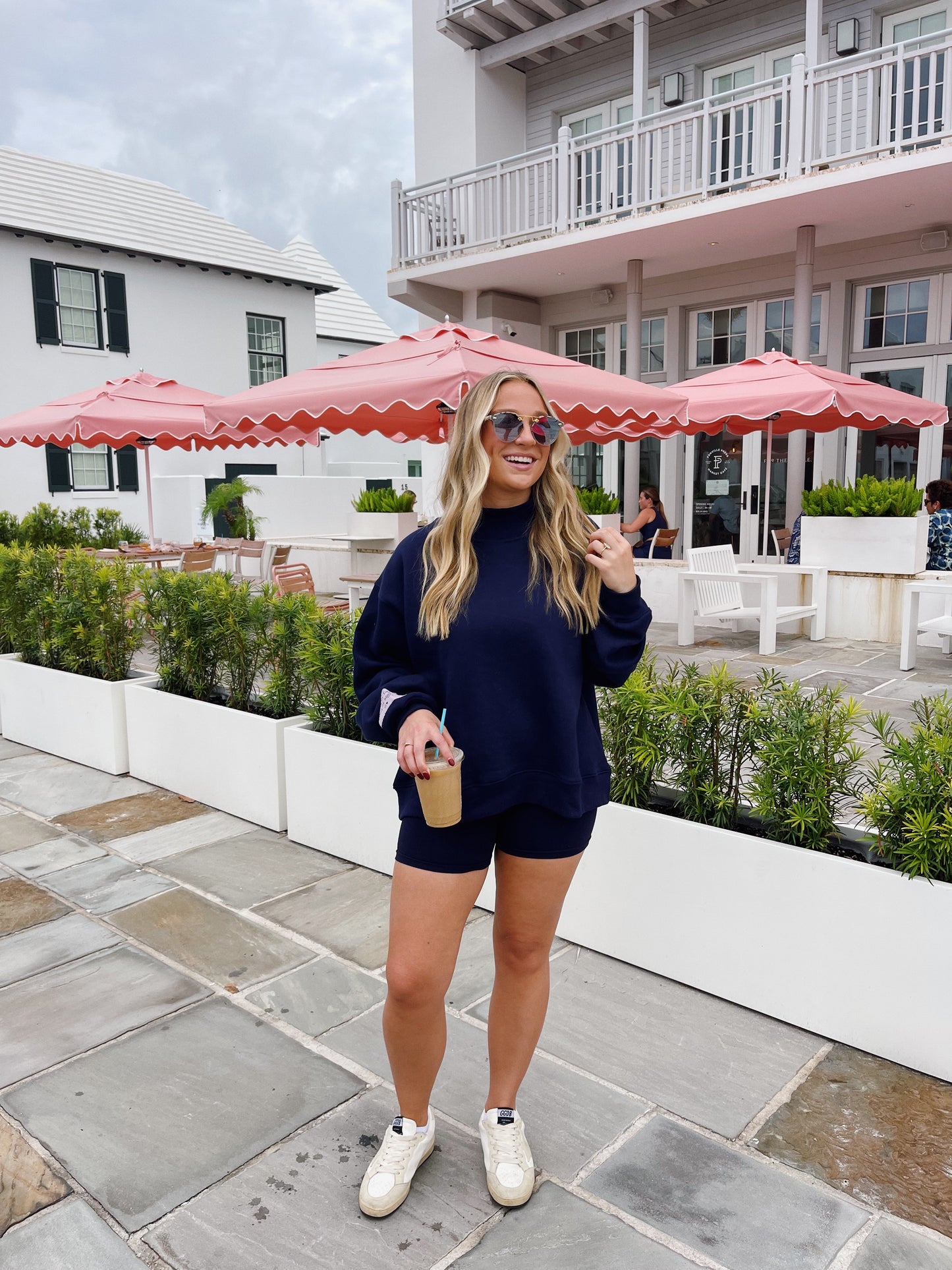 Walk By Faith Navy Mockneck