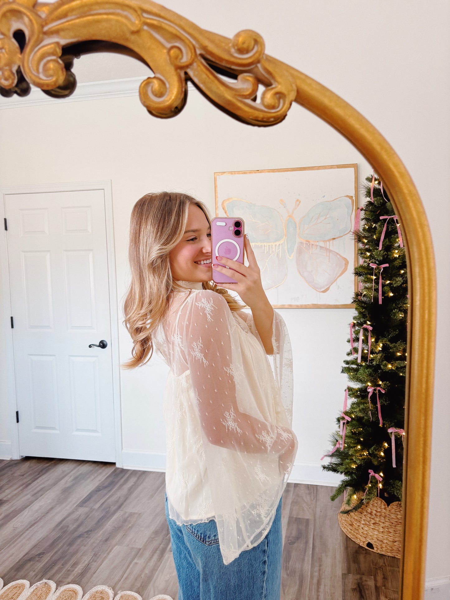 Adeline Lace Top in Ivory