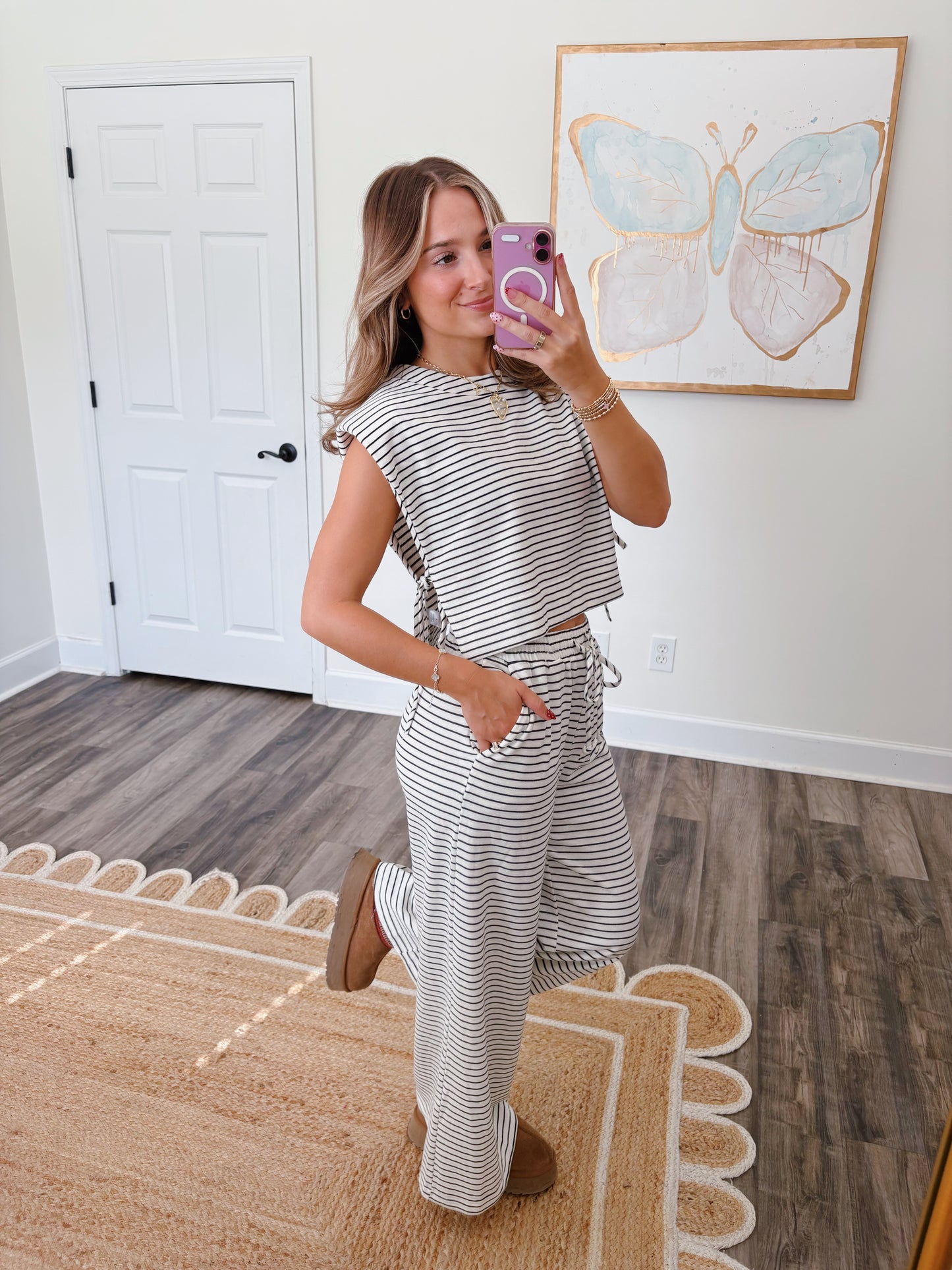 Time To Chill Striped Set