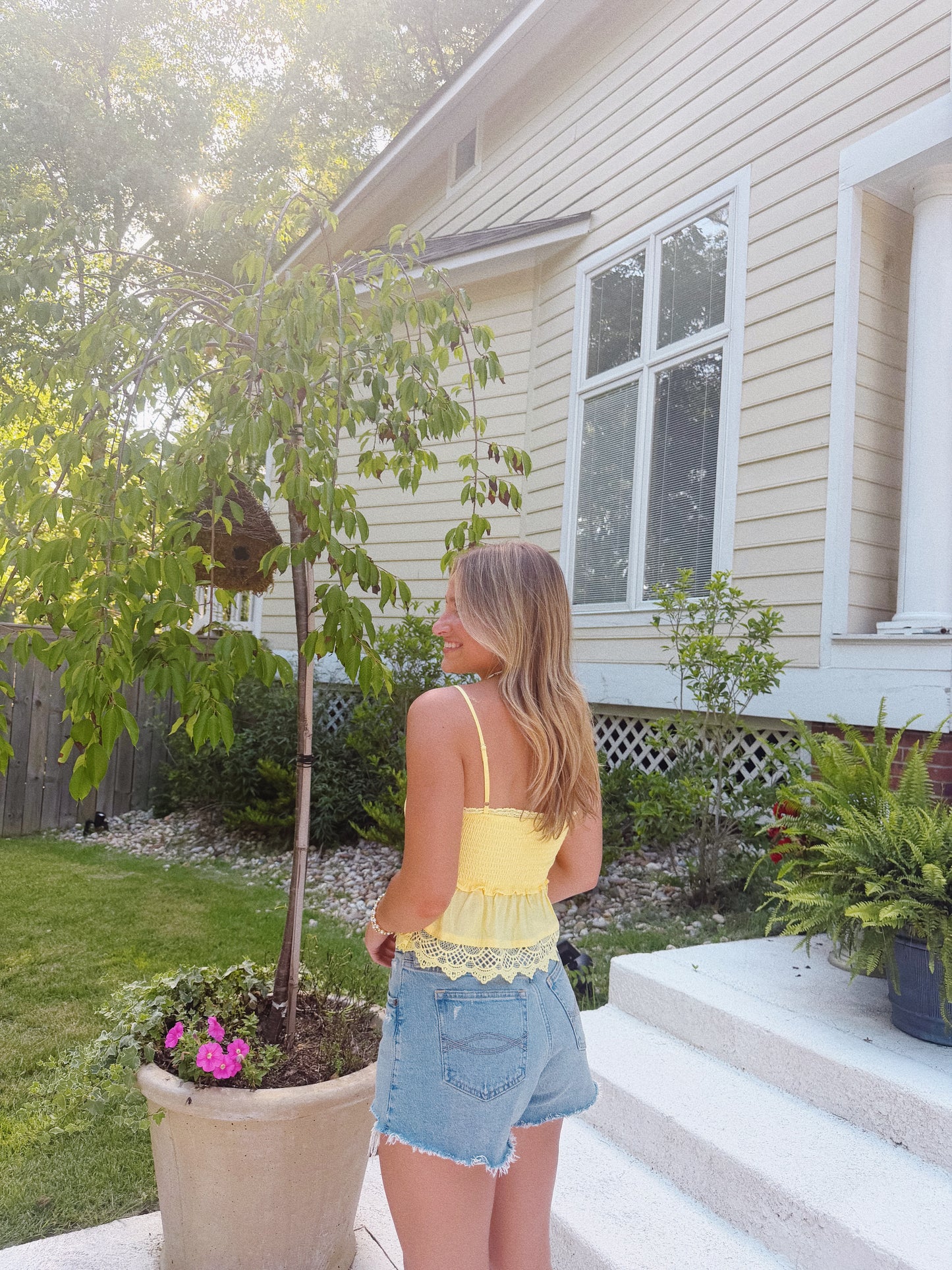 Summer Sweetheart Top in Yellow