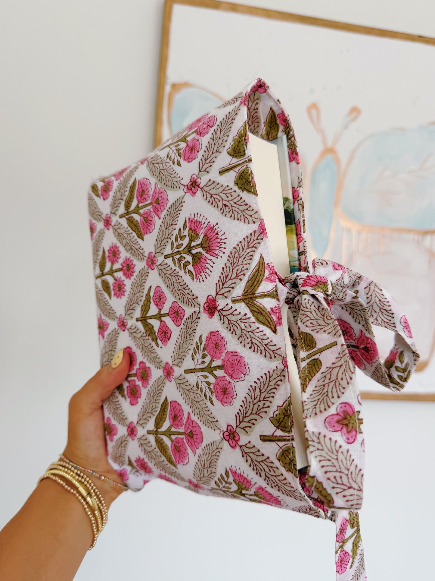 Pink Floral Bible Cover