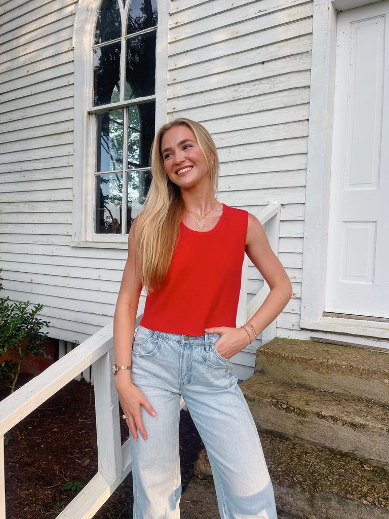 Red Bow Top