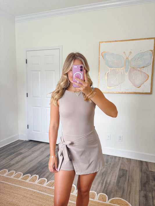 Taupe Charlotte Dress