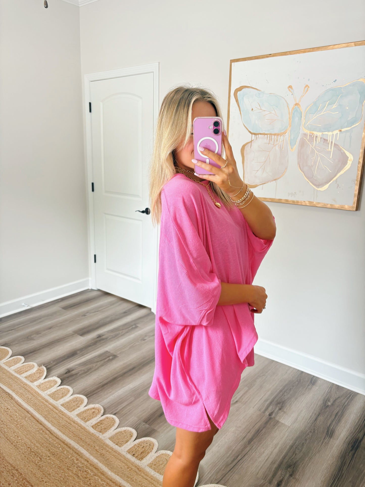 Back To The Basics Tee Pink