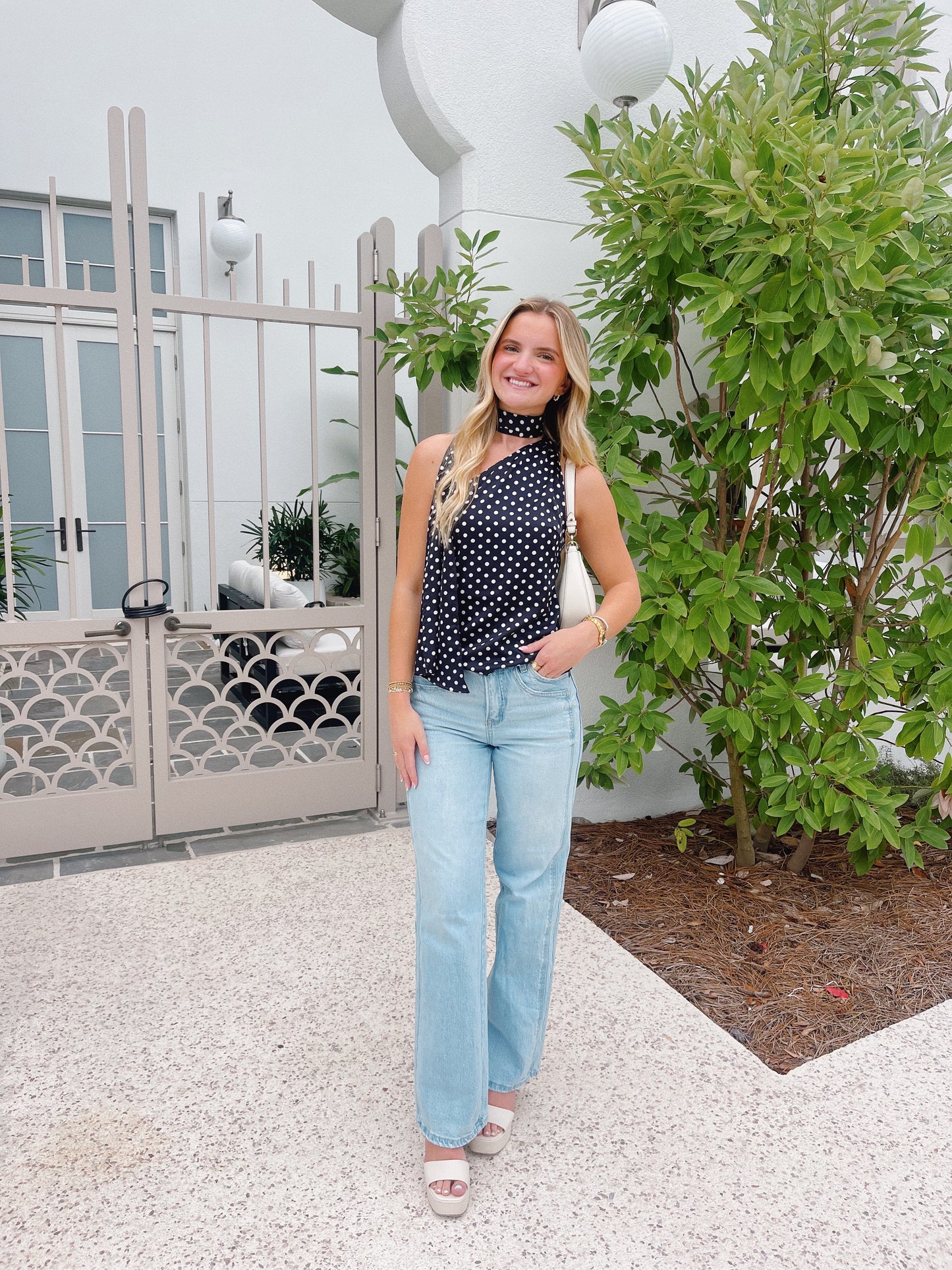 The Luna Polka Dot Top