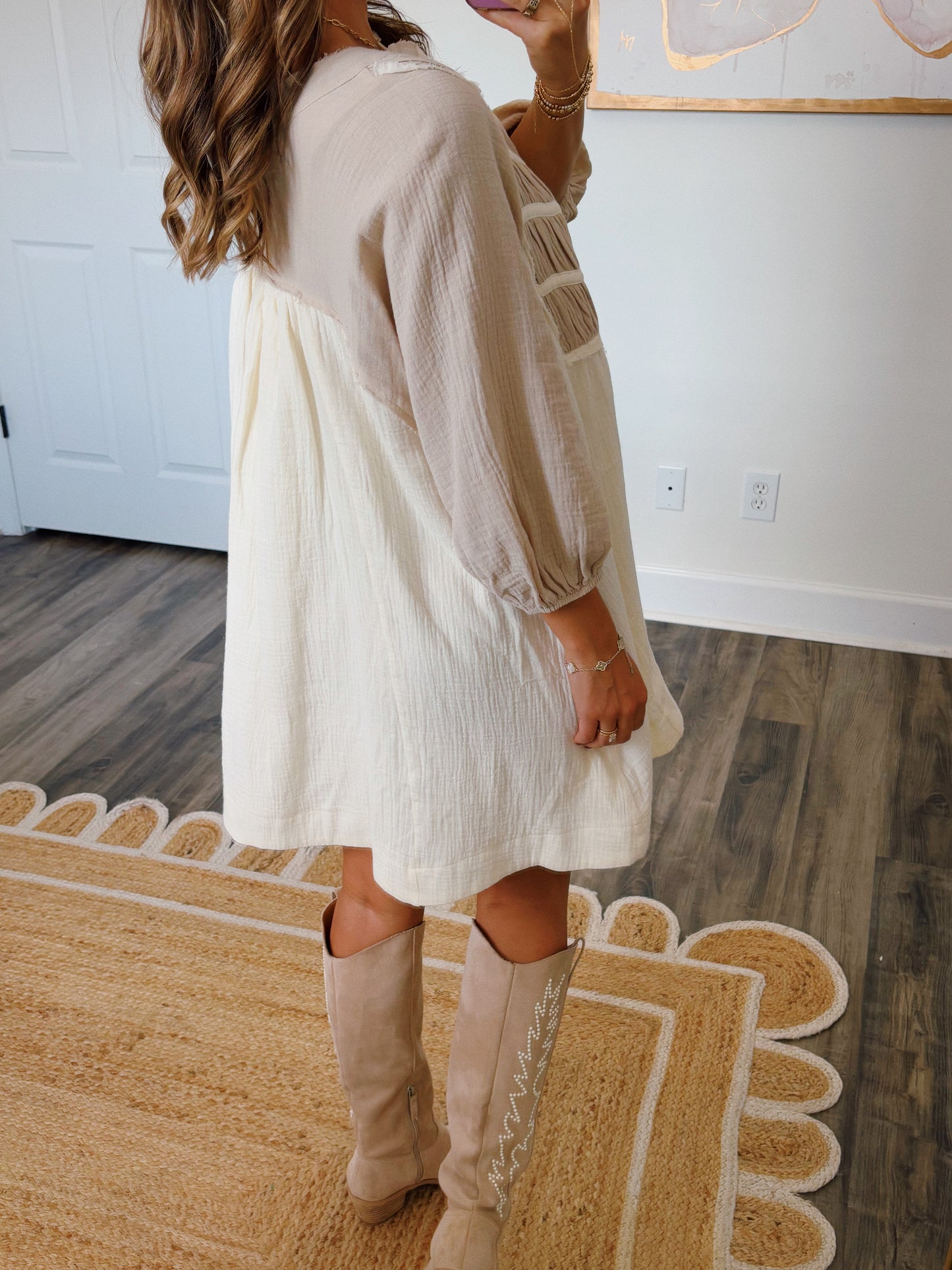 Toasted Almond Tunic Dress