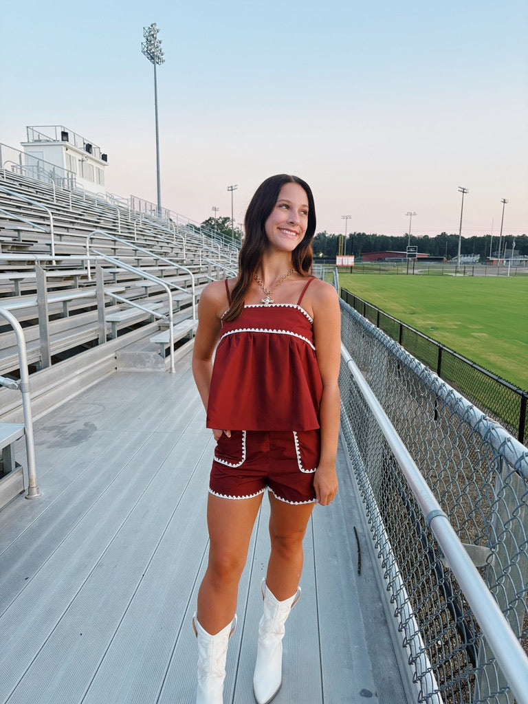 Sweet Victory Set- Maroon