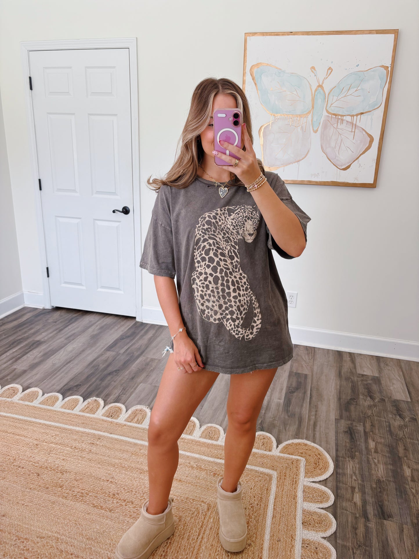 Neutral Cheetah Graphic Tee