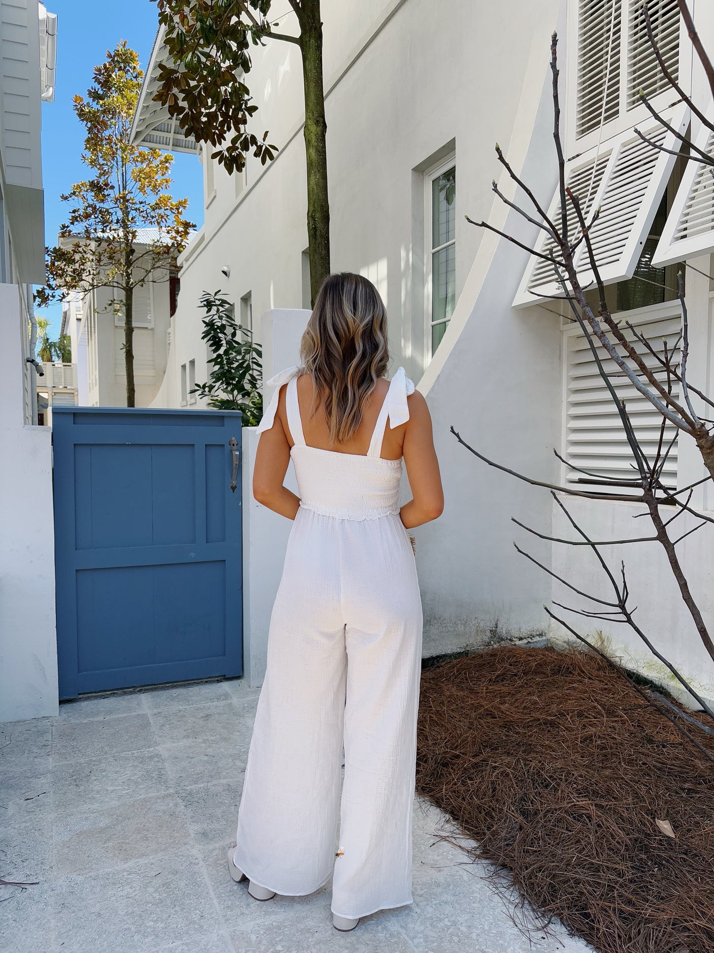 White Gauze Jumpsuit