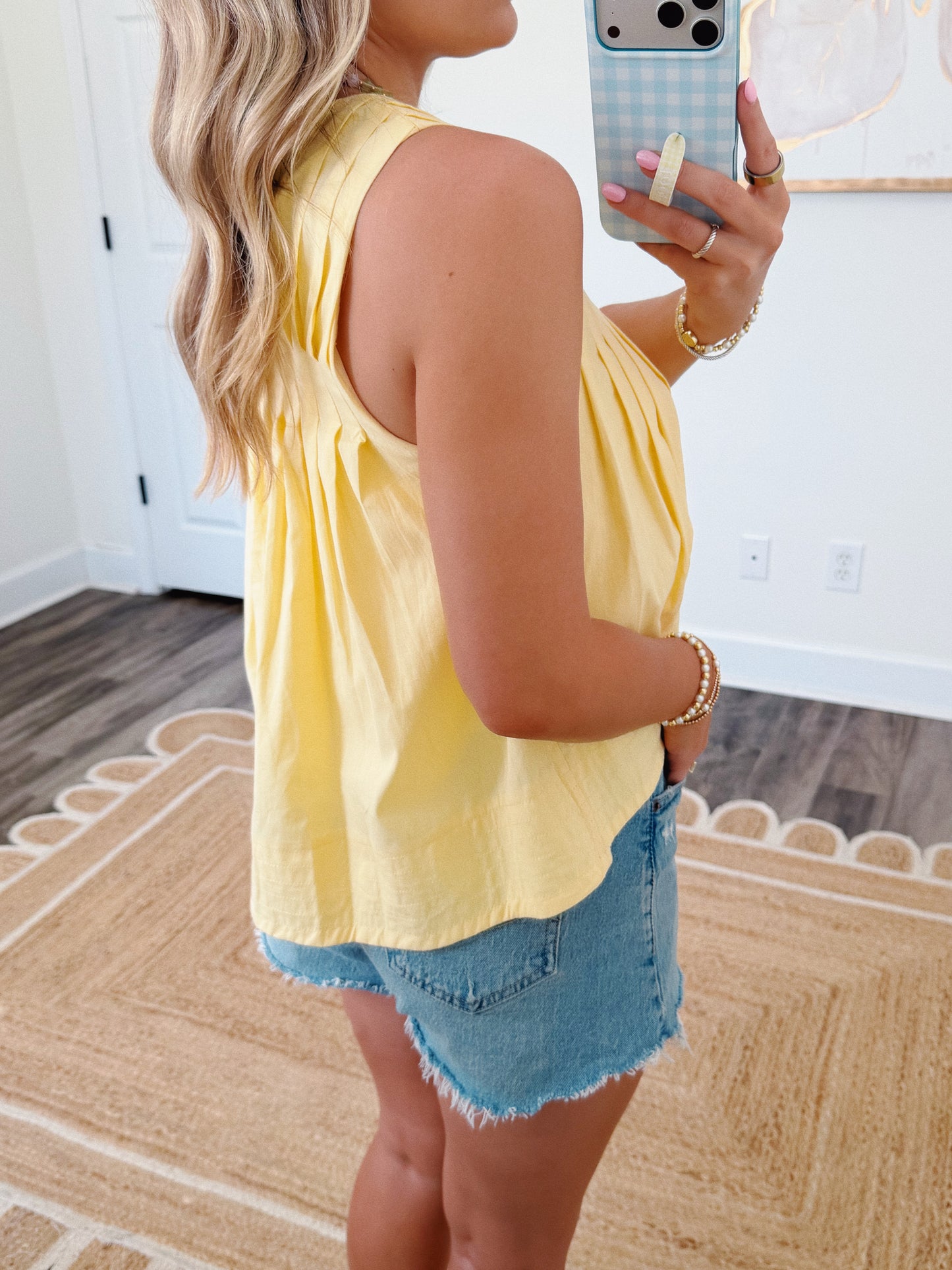 Sunny Days Pleated Top